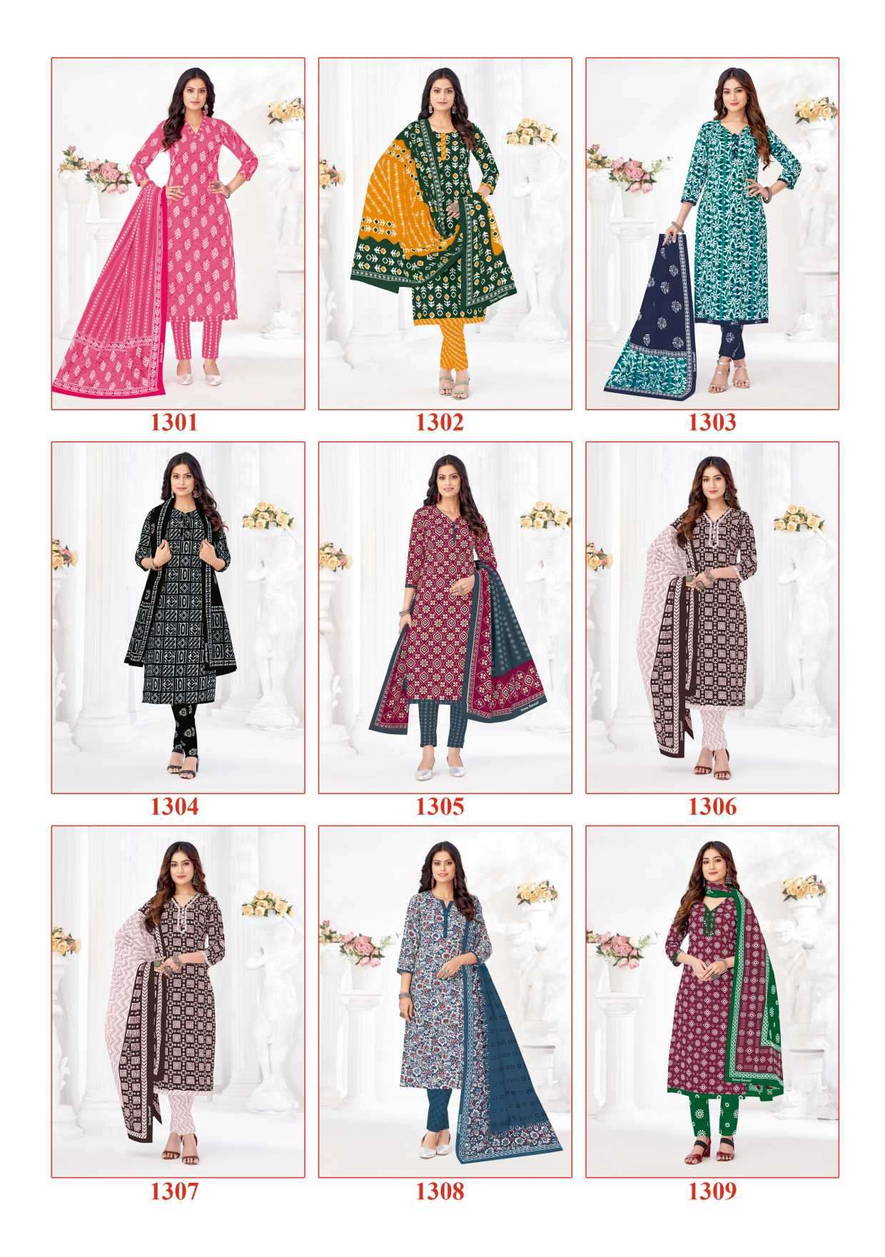 paridhan batik vol-3 by shree ganesh colors casual wear cotton readymade suit supplier surat