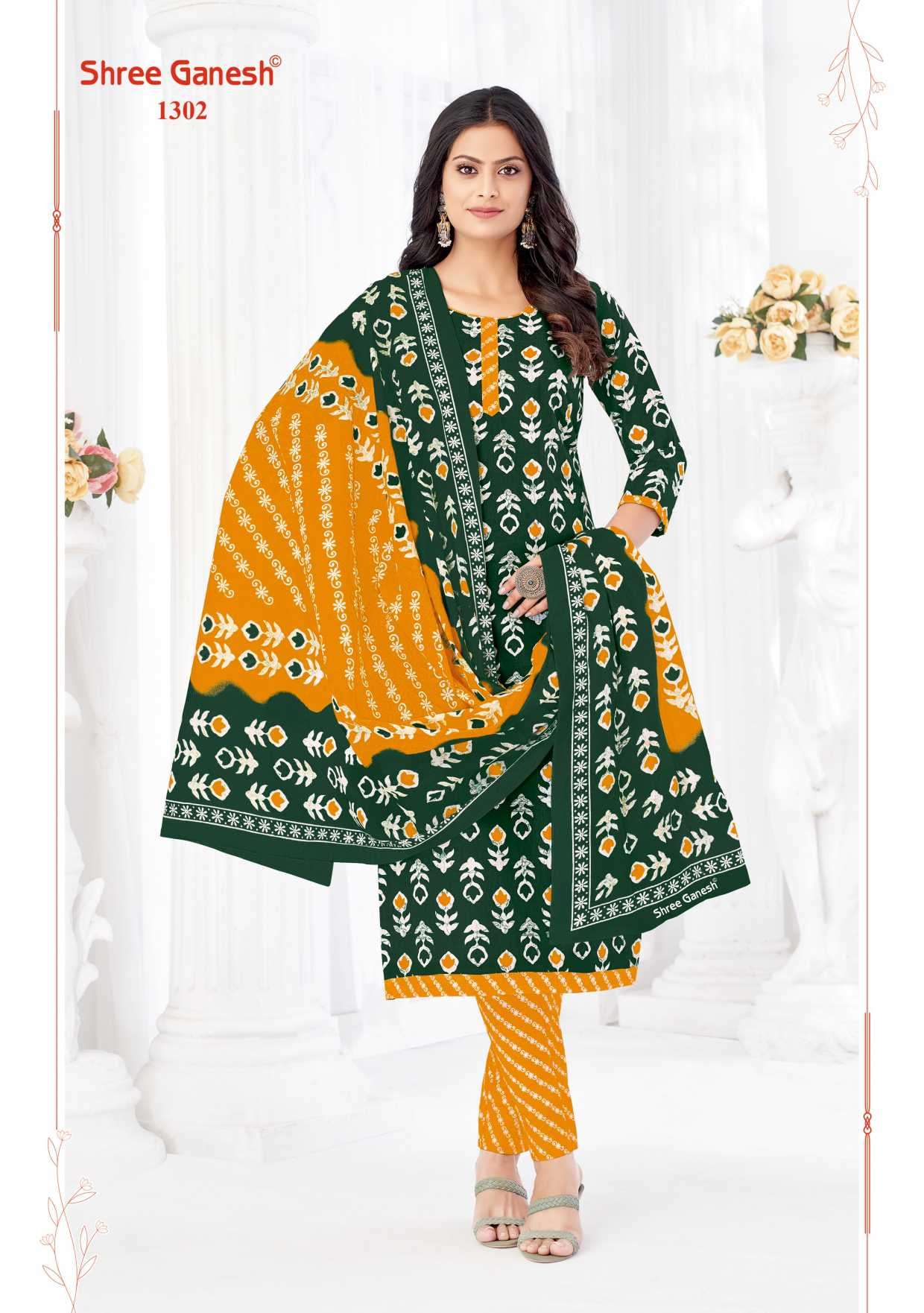 paridhan batik vol-3 by shree ganesh colors casual wear cotton readymade suit supplier surat