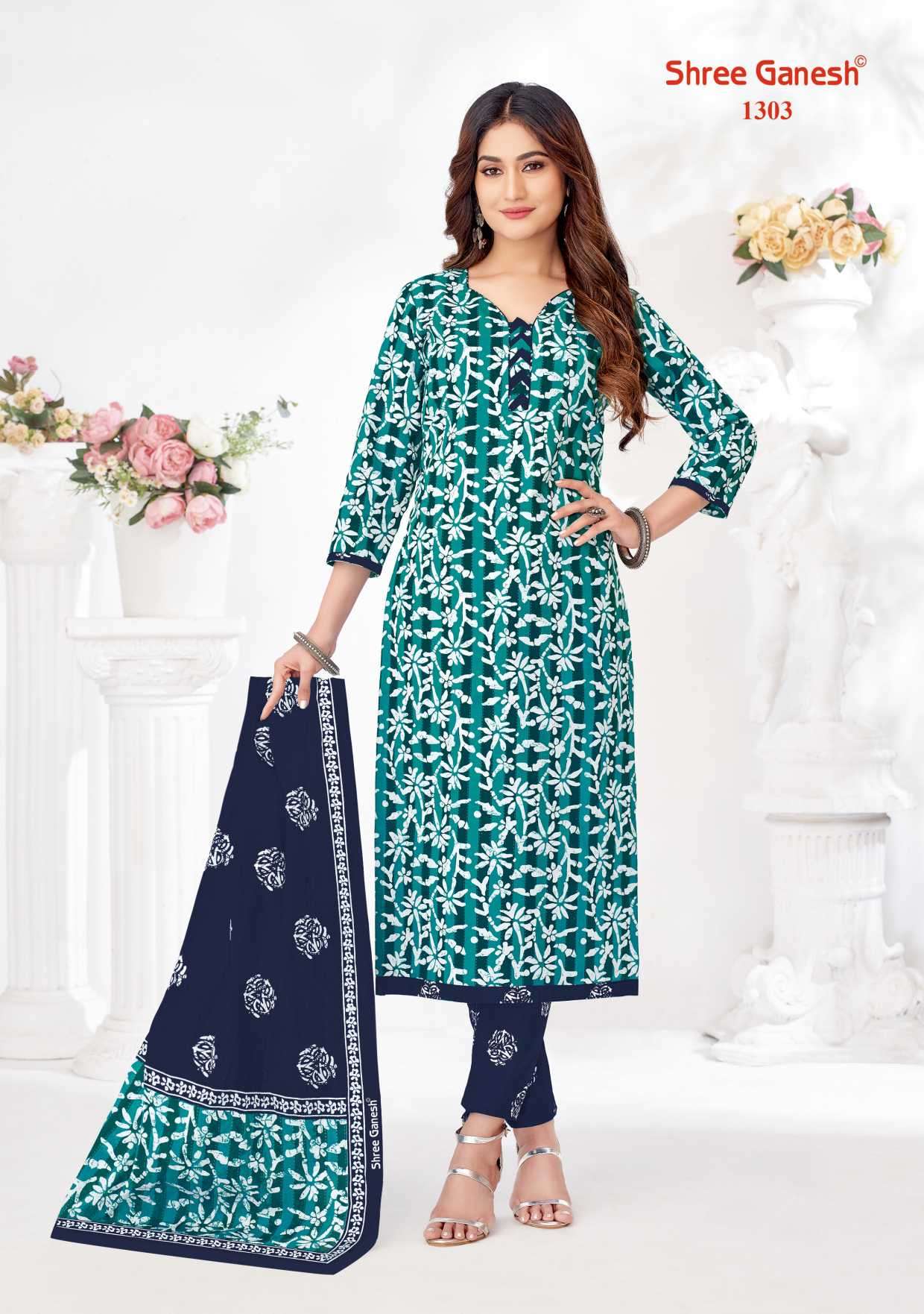 paridhan batik vol-3 by shree ganesh colors casual wear cotton readymade suit supplier surat