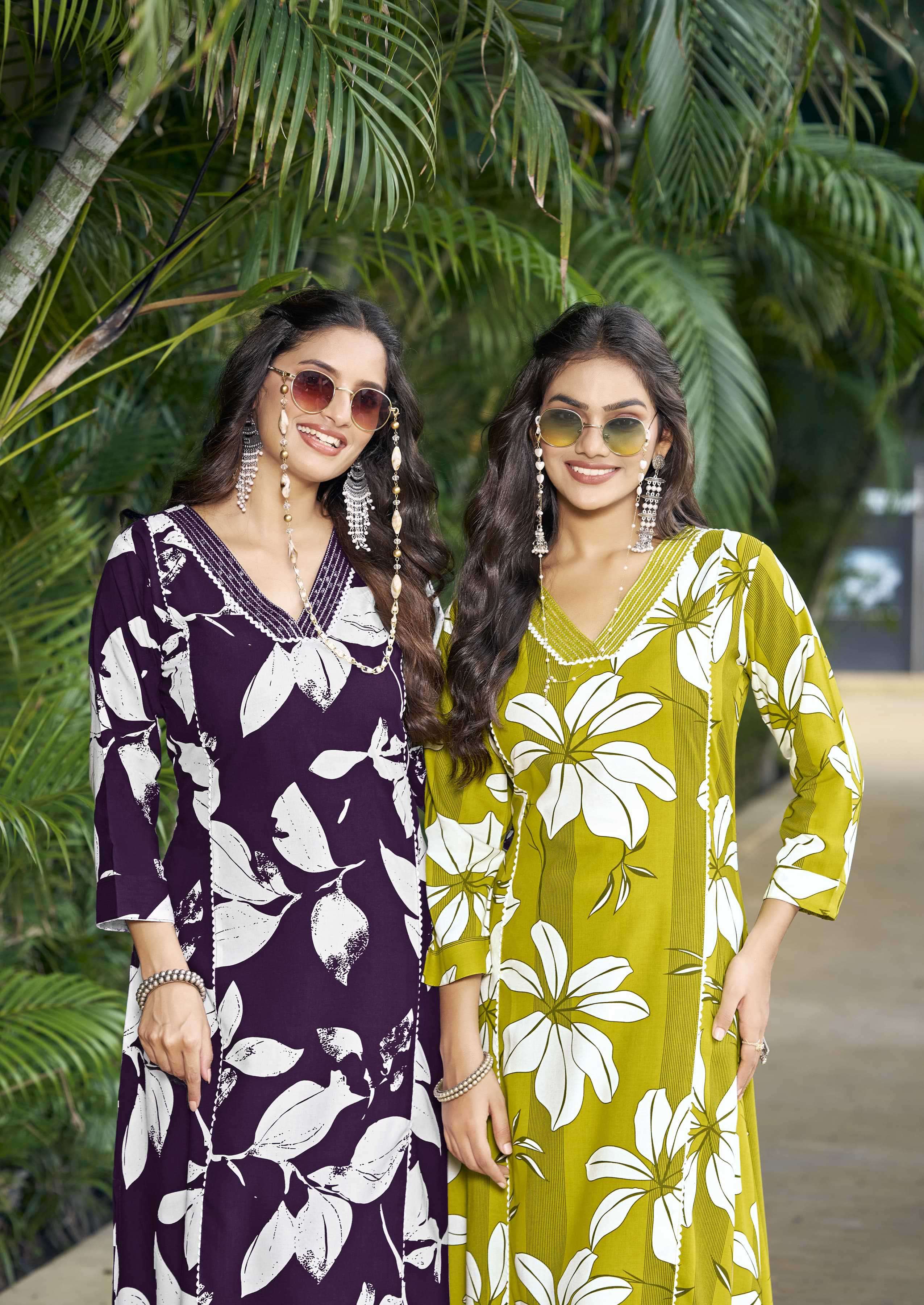 payal by woodee 1001-1006 series casual wear liva rayon cord set supplier 