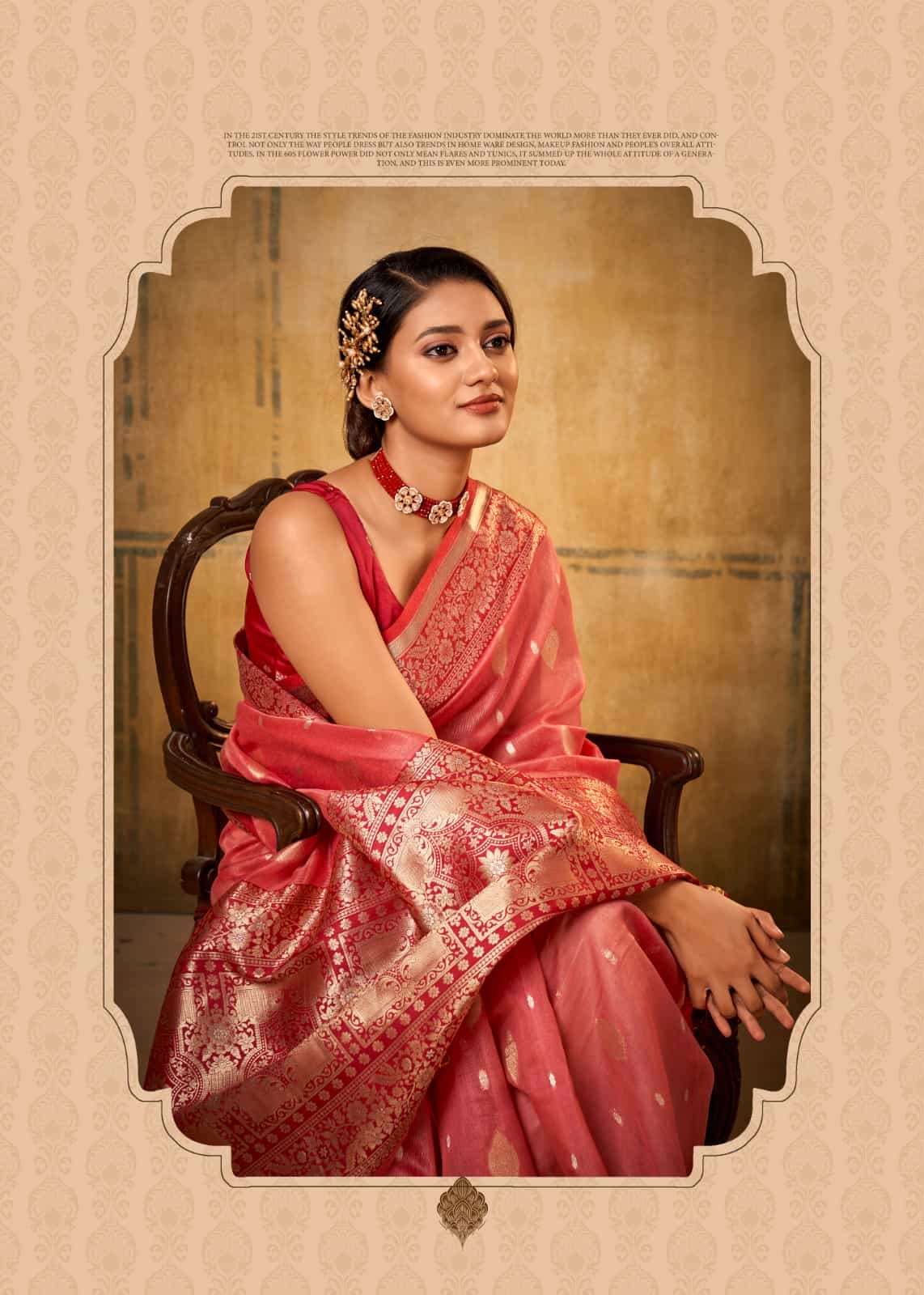 petals banarsi tissue by rajpath colors party wear designer tissue saree wholesaler surat