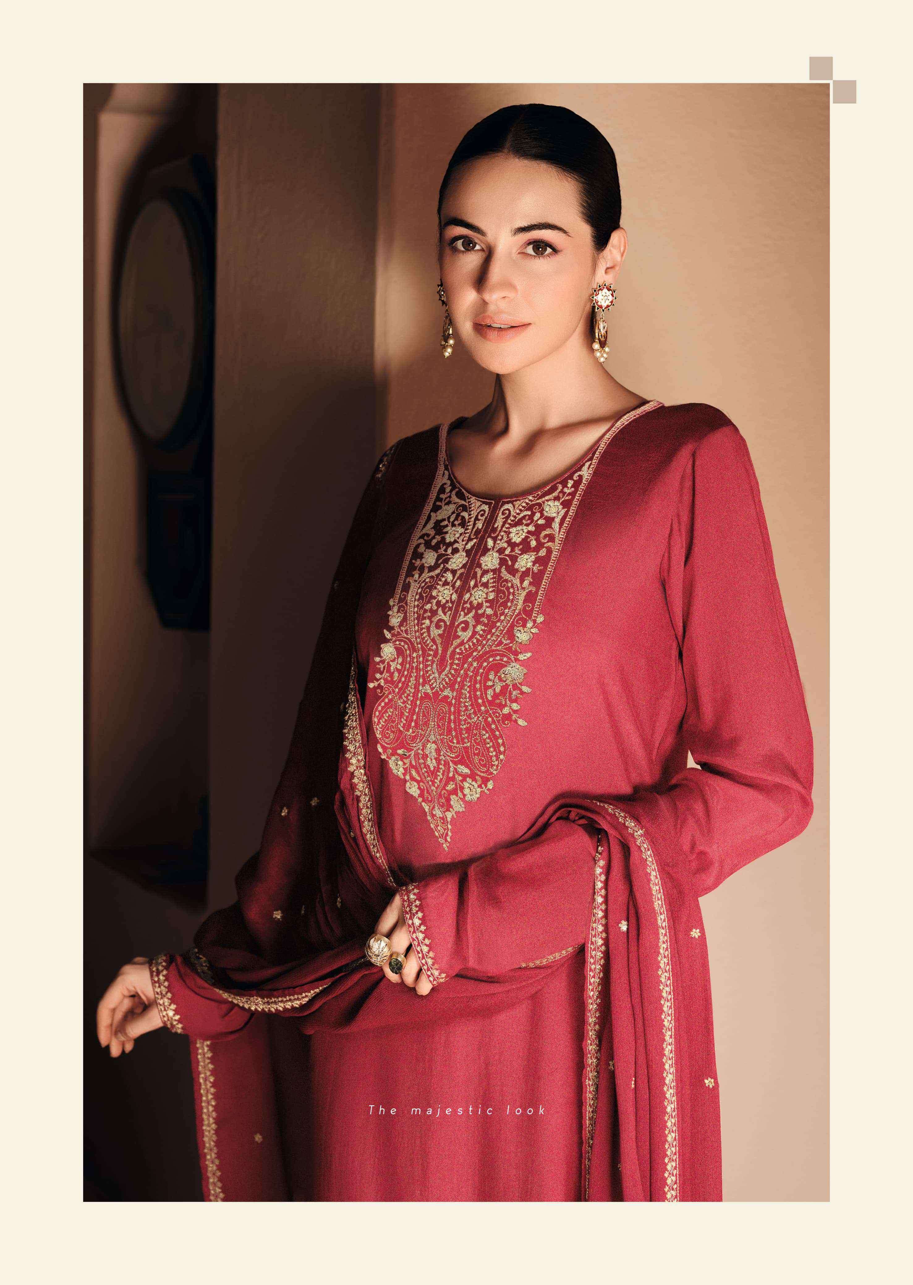 resha by varshaa colors exclusive embroidery work tissue salwar kameez dealer surat