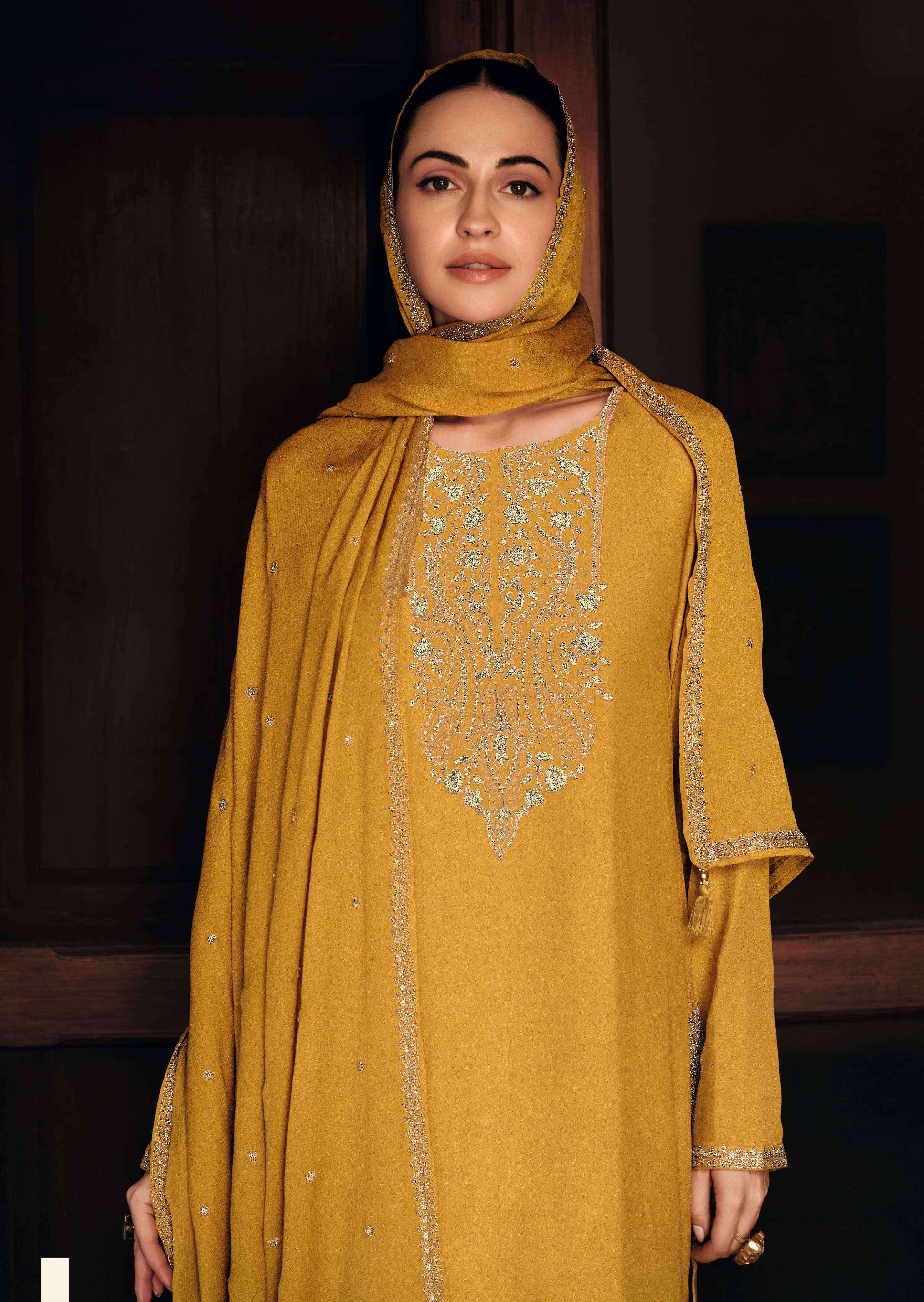 resha by varshaa colors exclusive embroidery work tissue salwar kameez dealer surat