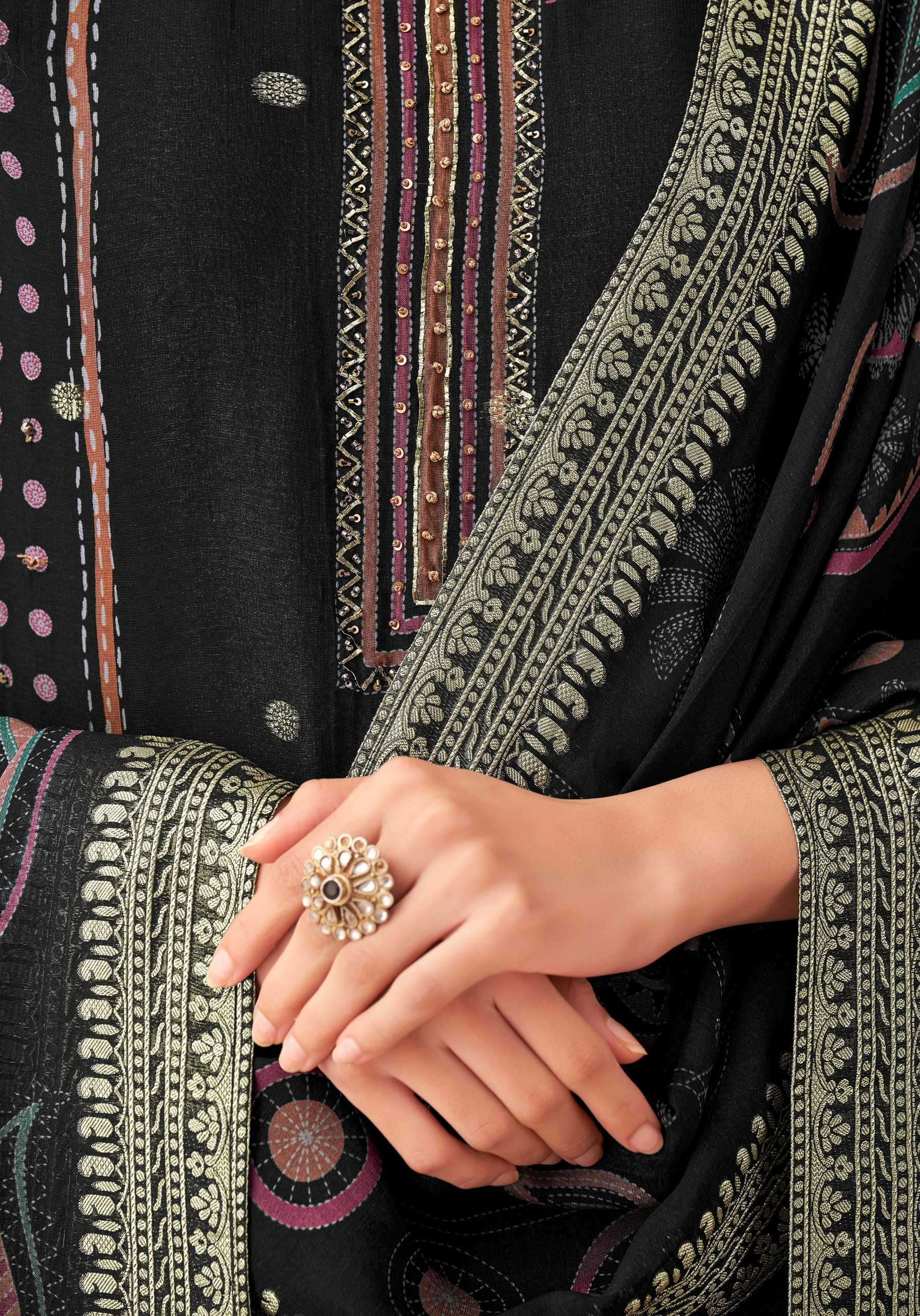 ritika by t&m colors latest handwork designer organza suit wholesaler surat