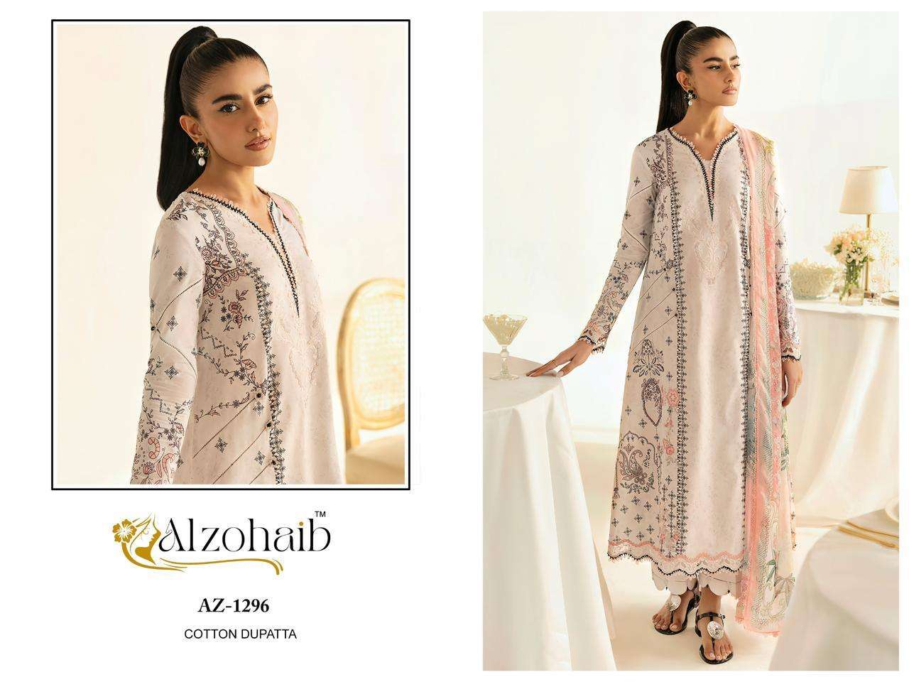 series by al zohaib colors embroidery patch work cotton pakistani wear suit supplier 