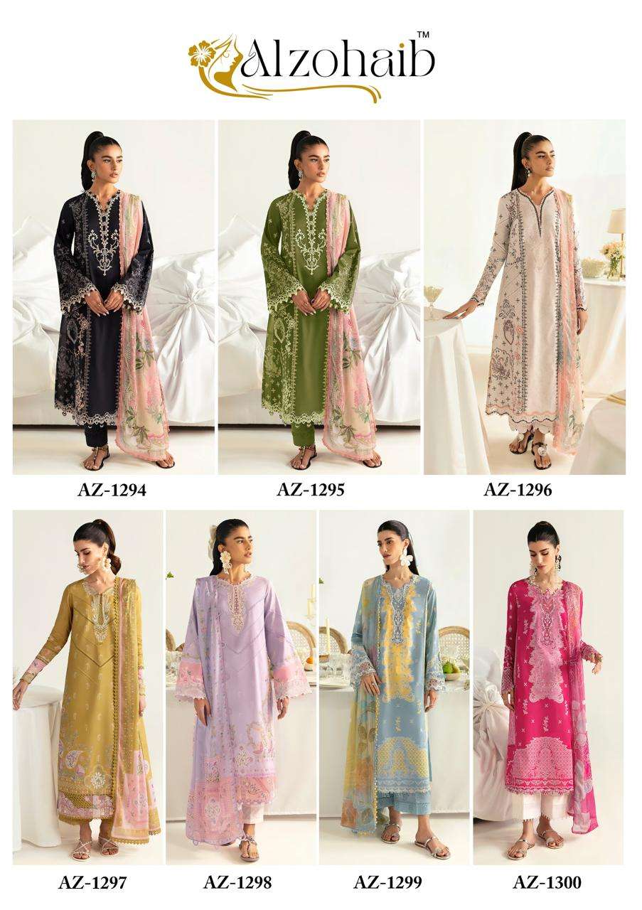 series by al zohaib colors embroidery patch work cotton pakistani wear suit supplier 