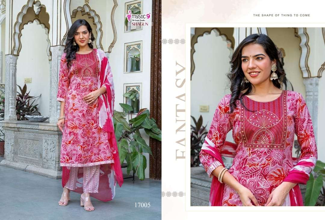shagun vol-18 by mystic 9 colors exclusive designer casual wear kurti online dealer surat