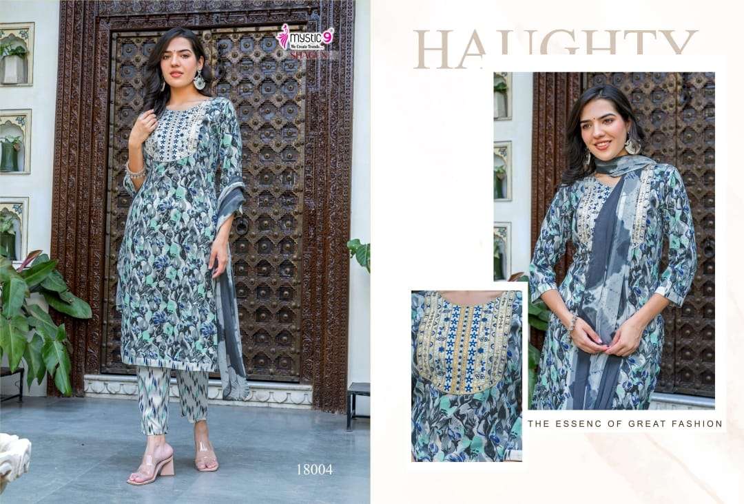 shagun vol-18 by mystic 9 colors exclusive designer casual wear kurti online dealer surat