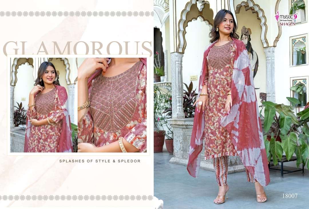 shagun vol-18 by mystic 9 colors exclusive designer casual wear kurti online dealer surat