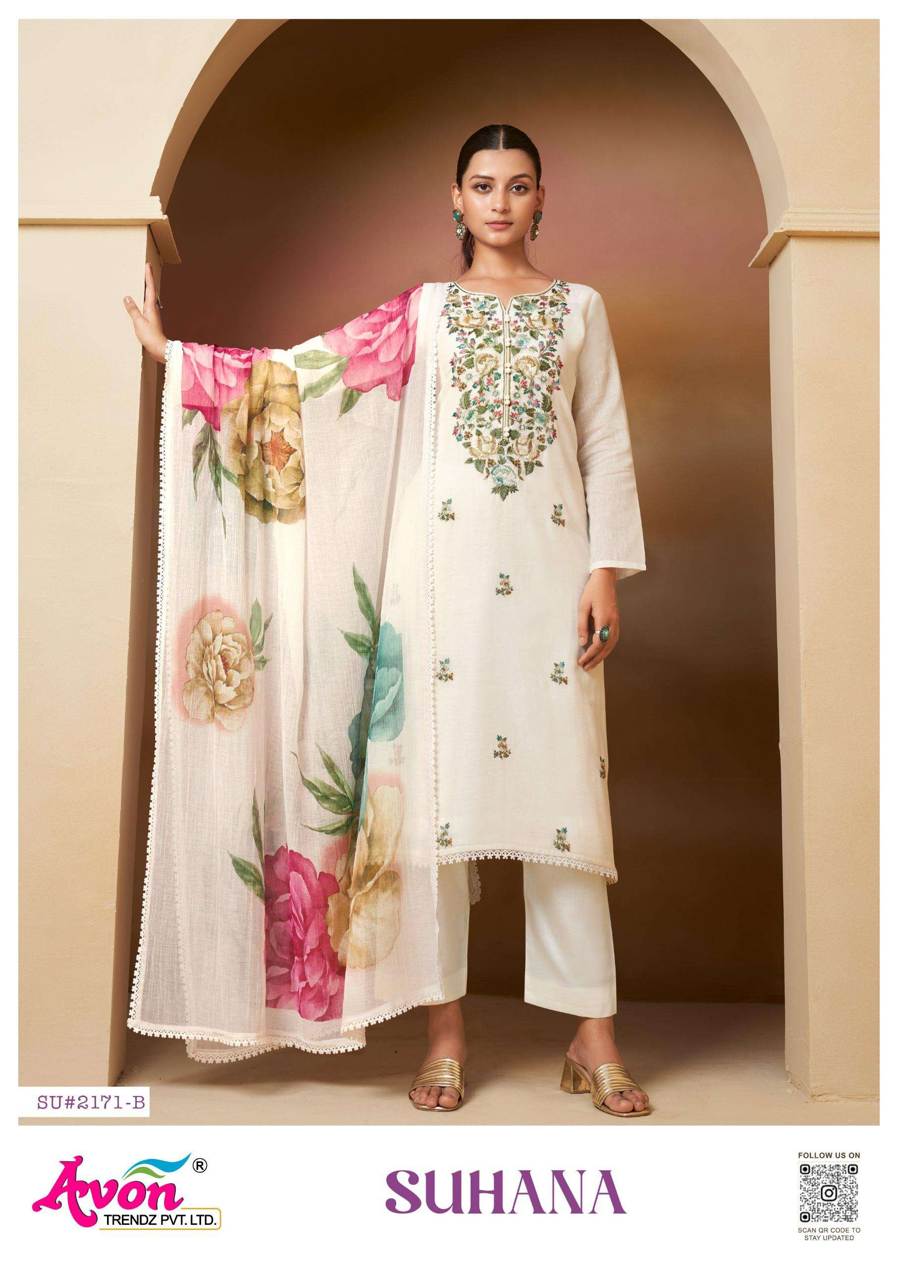 suhana by avon colors best designer party wear salwar suit collection surat