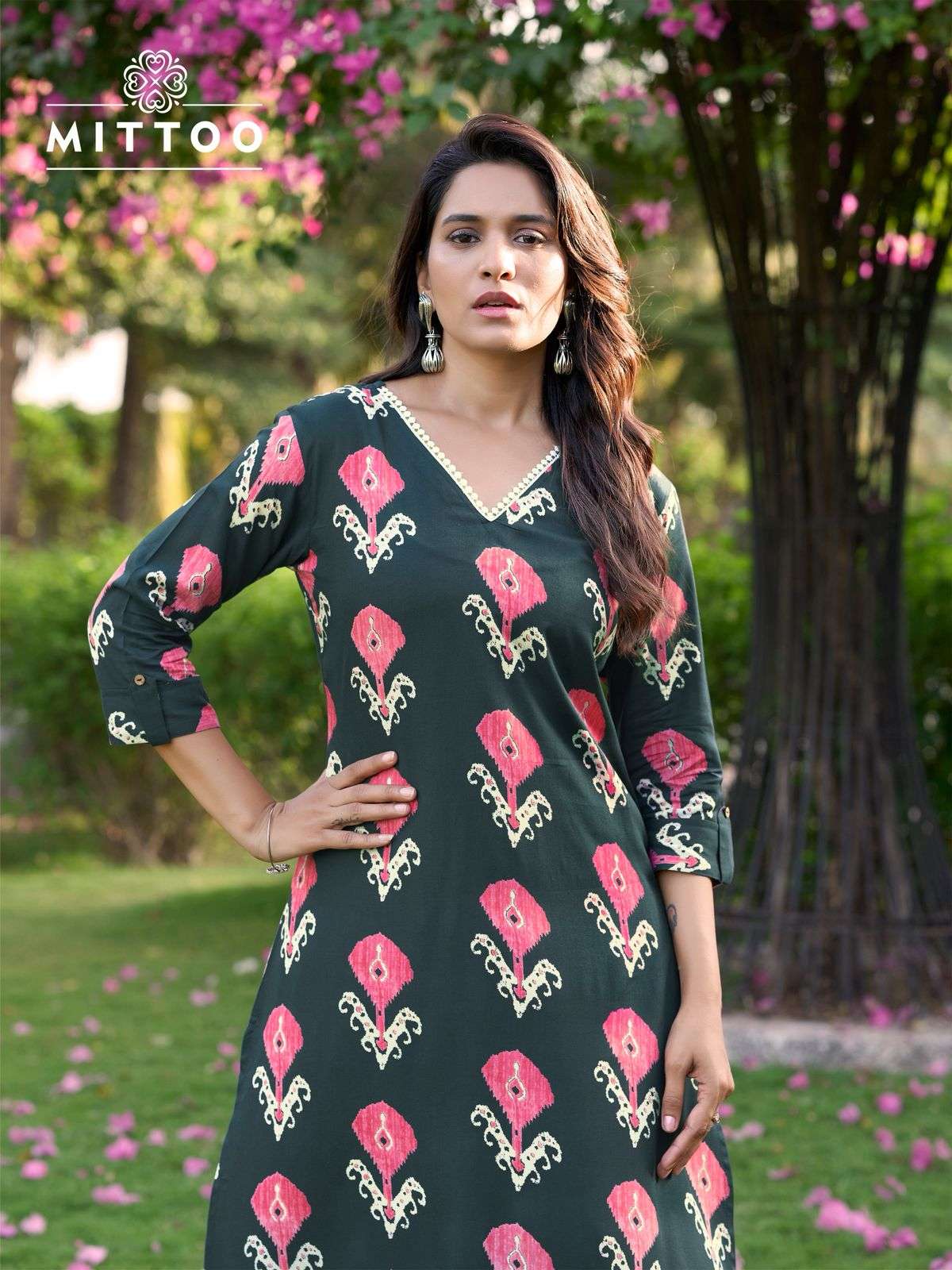 sulekha vol-2 by mittoo 1007-1012 series summer wear rayon print cord set supplier surat