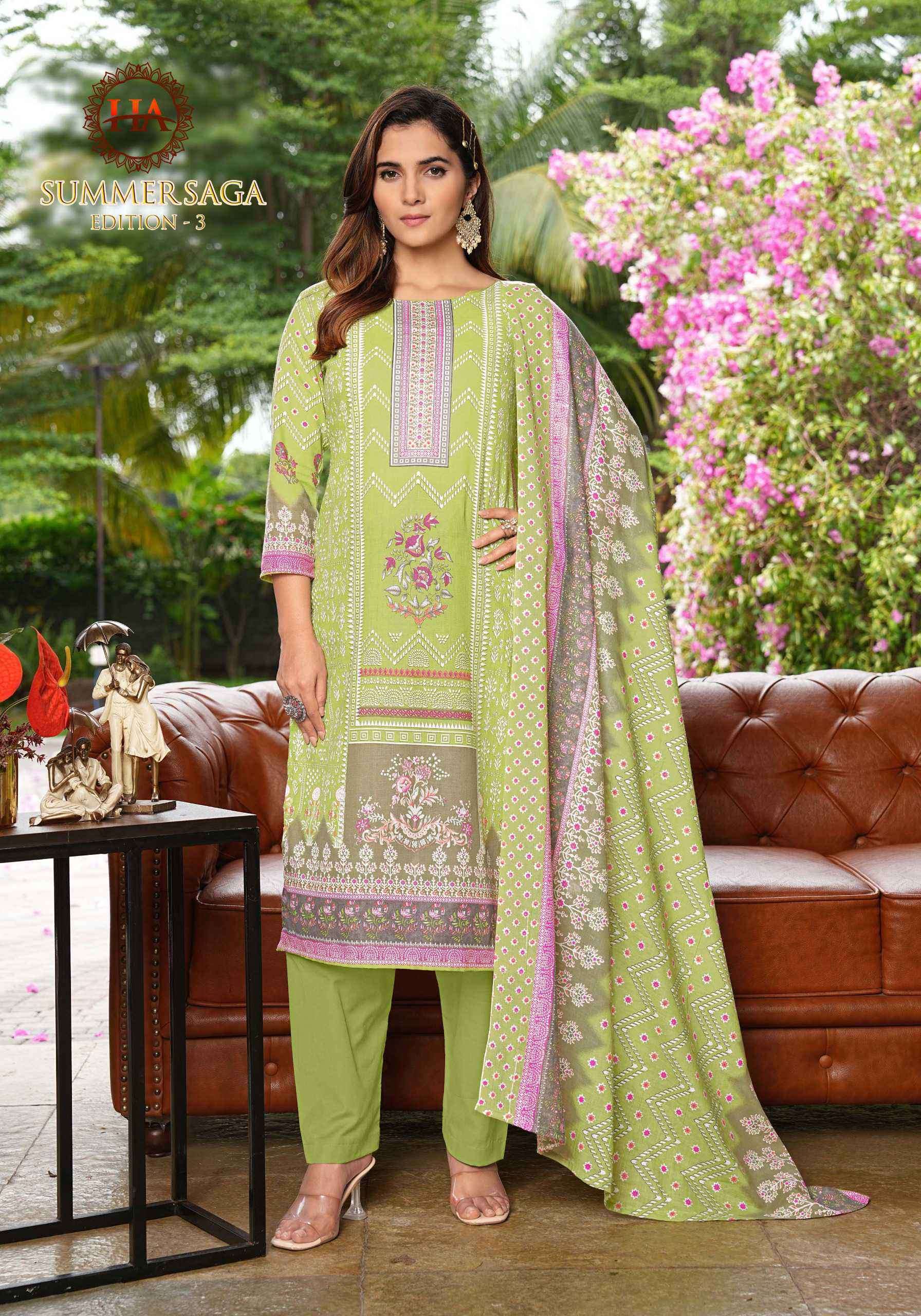 summer saga vol-3 by harshit colors fancy  swarovski diamond work suit supplier 