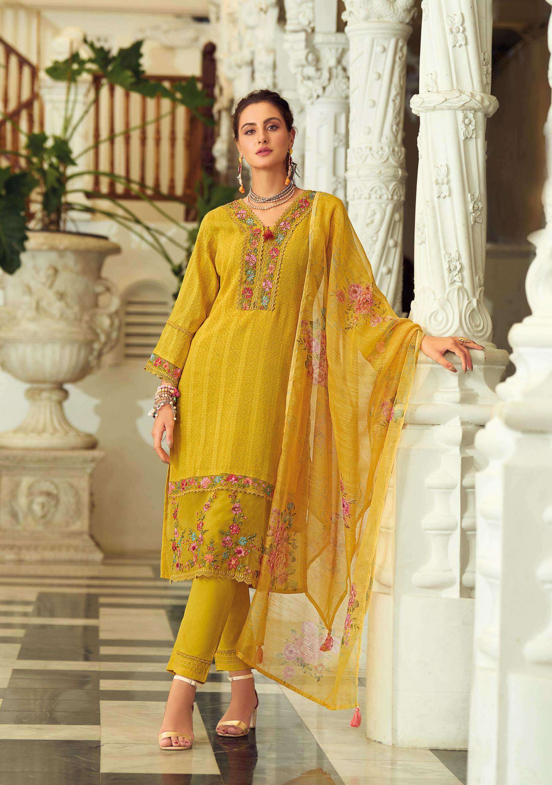 summer trends vol-2 by lady leela colors embroidery with handwork designer kurti exporter surat