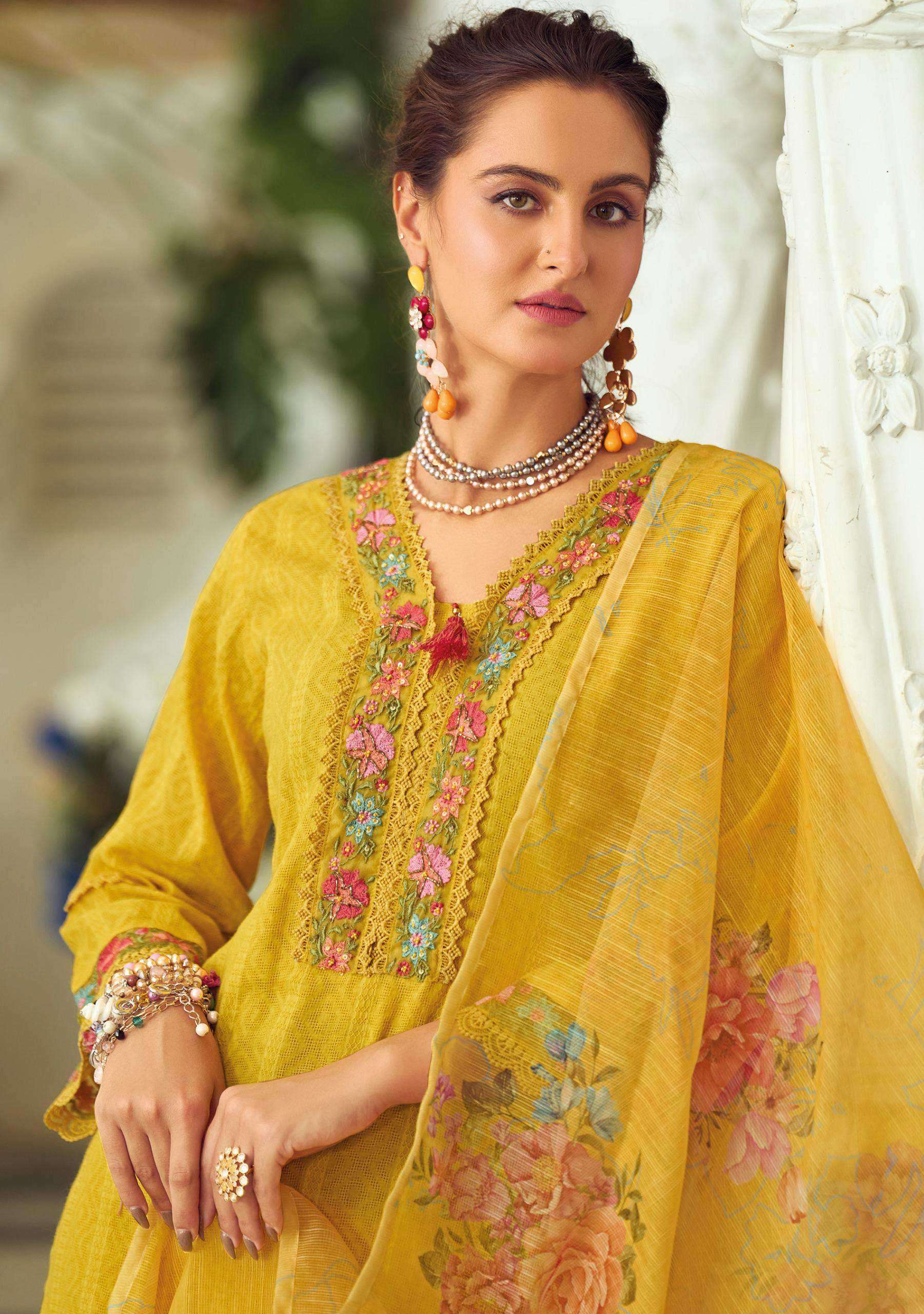 summer trends vol-2 by lady leela colors embroidery with handwork designer kurti exporter surat