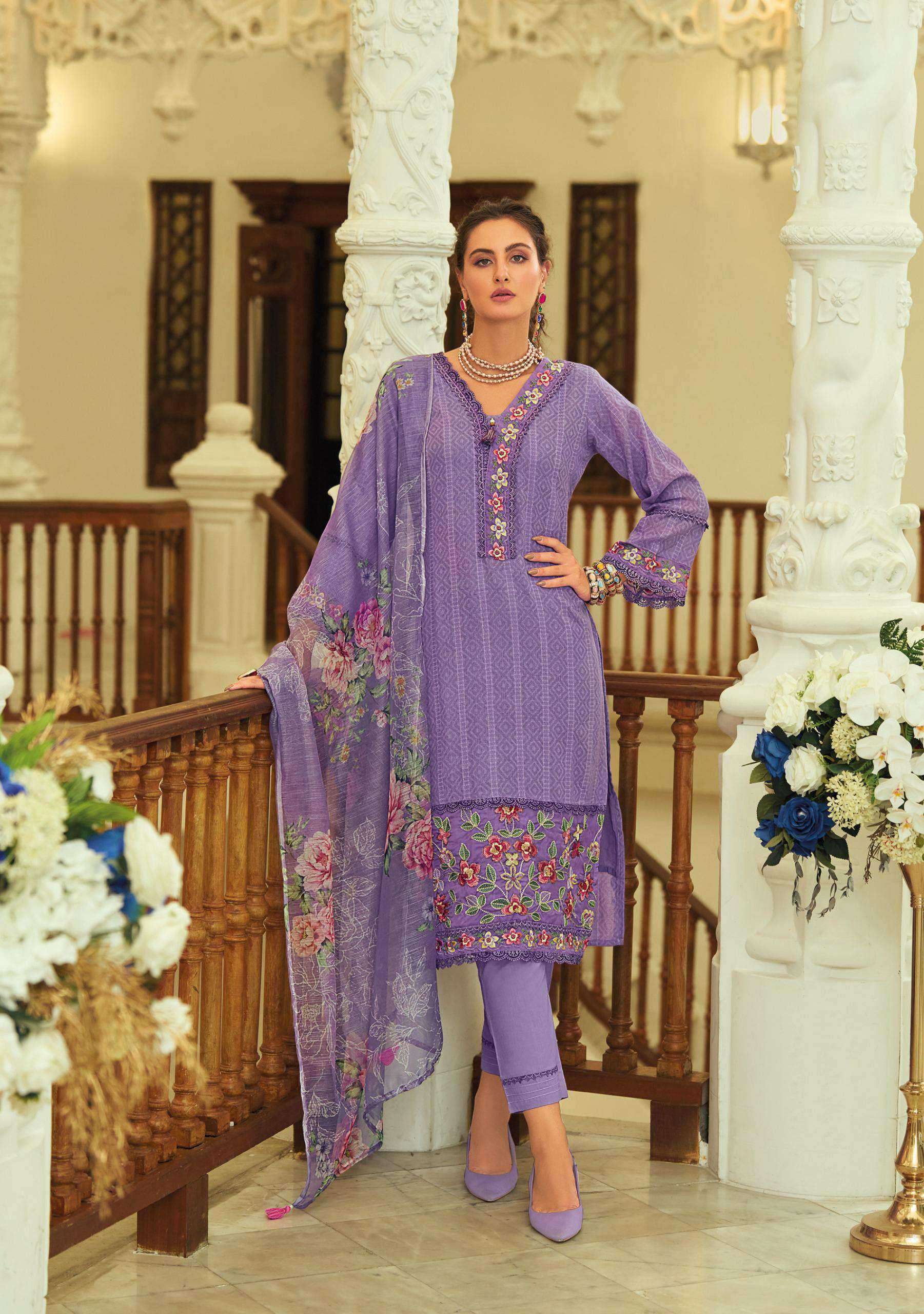 summer trends vol-2 by lady leela colors embroidery with handwork designer kurti exporter surat