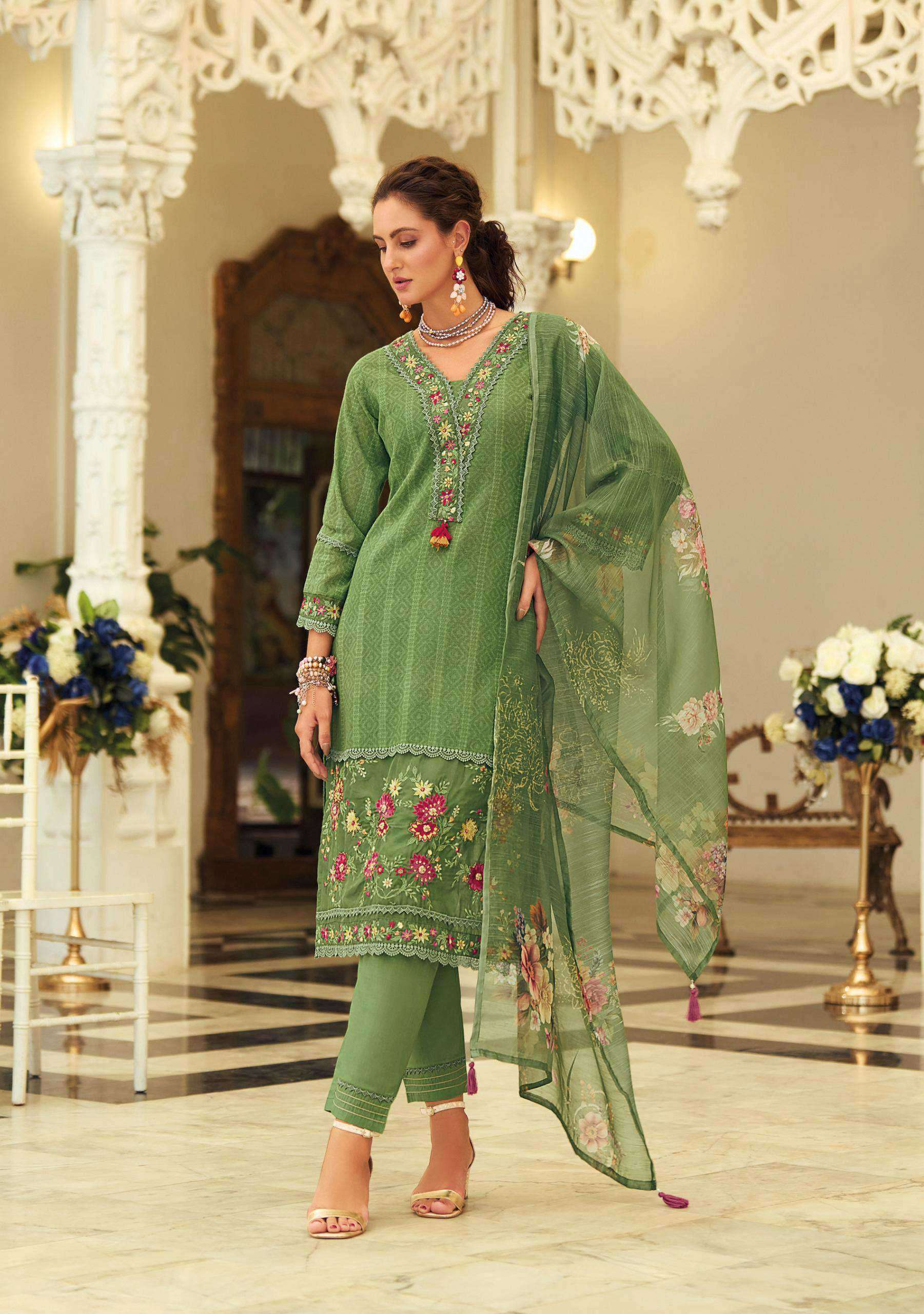 summer trends vol-2 by lady leela colors embroidery with handwork designer kurti exporter surat