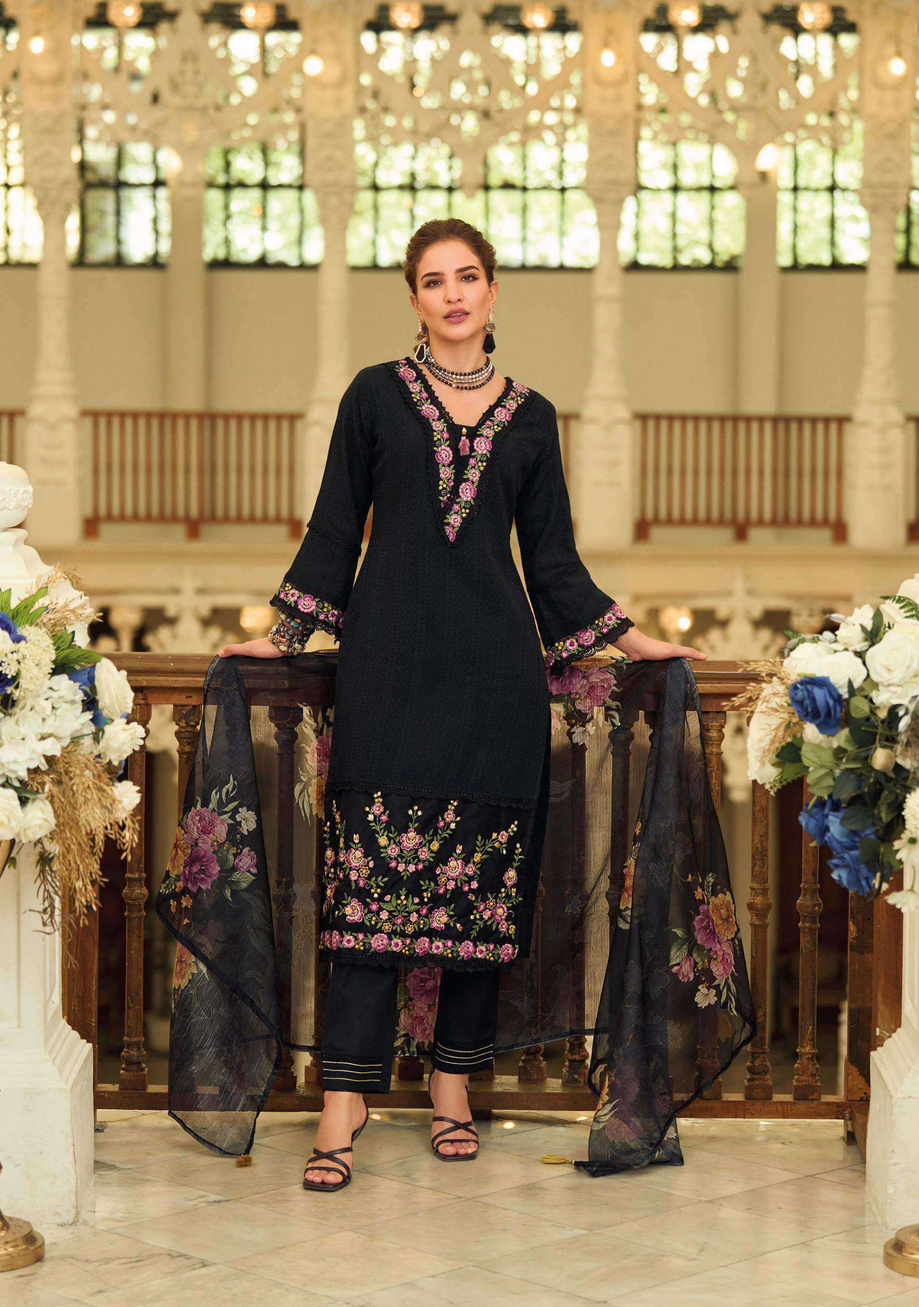 summer trends vol-2 by lady leela colors embroidery with handwork designer kurti exporter surat