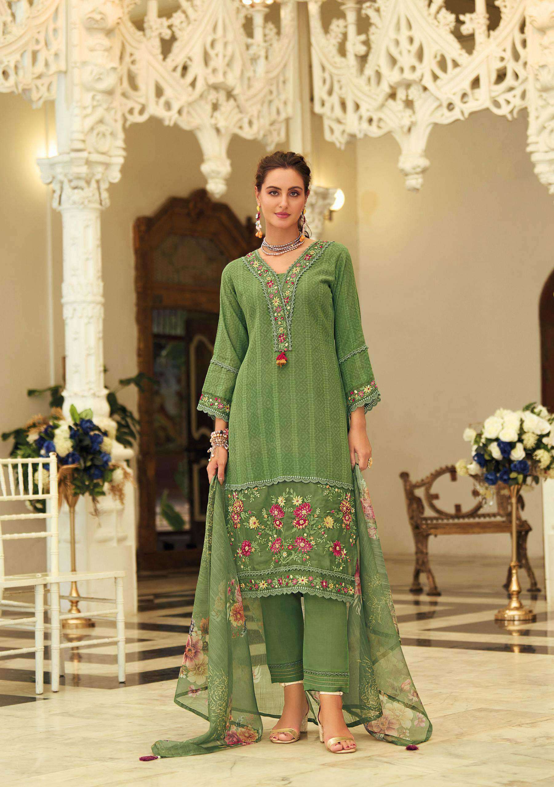 summer trends vol-2 by lady leela colors embroidery with handwork designer kurti exporter surat