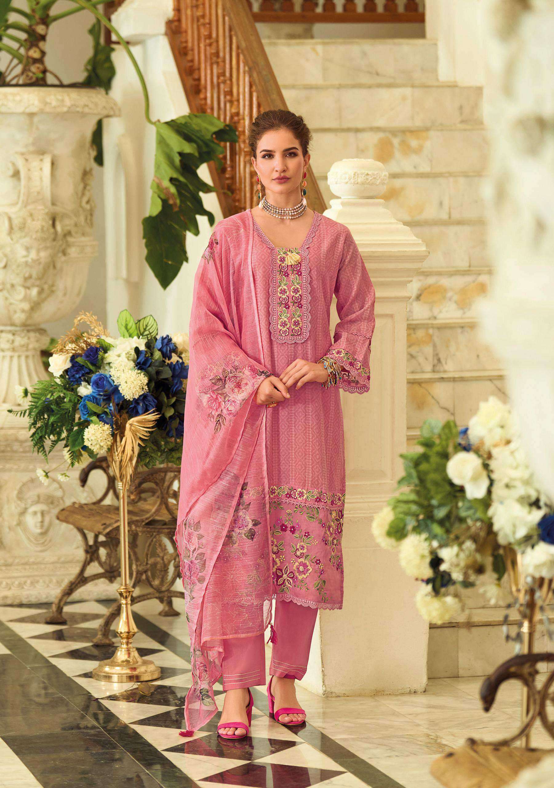 summer trends vol-2 by lady leela colors embroidery with handwork designer kurti exporter surat