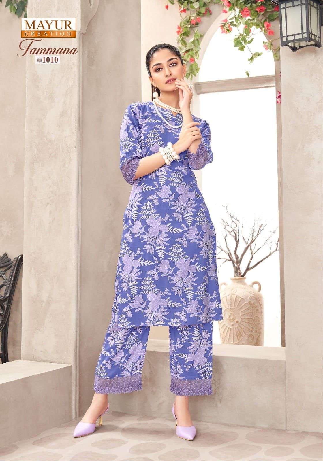 tamana vol-1 by mayur creation heavy rayon printed designer cord set supplier 