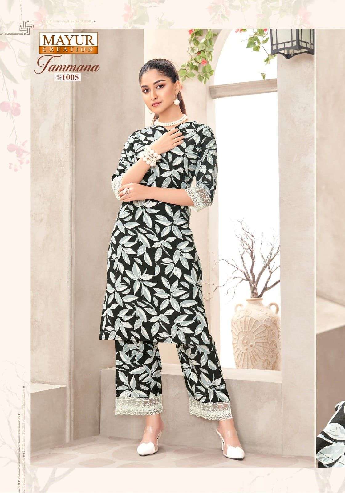 tamana vol-1 by mayur creation heavy rayon printed designer cord set supplier 