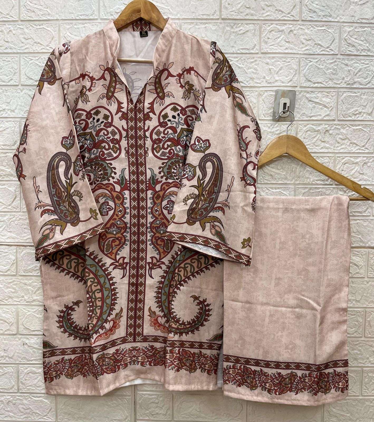 turkish print coad set vol-1 by saniya stylish party wear modal cord set supplier 