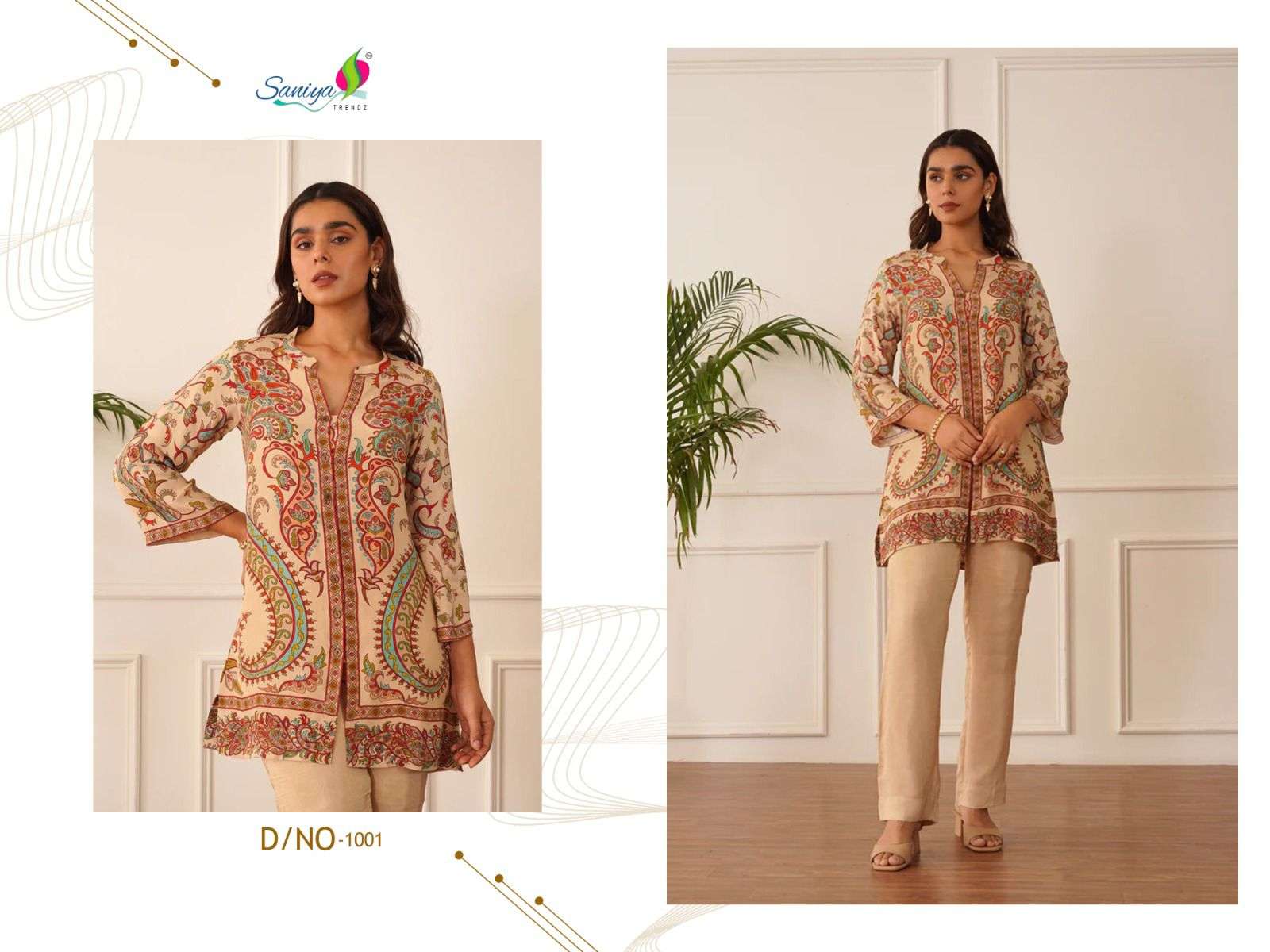 turkish print coad set vol-1 by saniya stylish party wear modal cord set supplier 