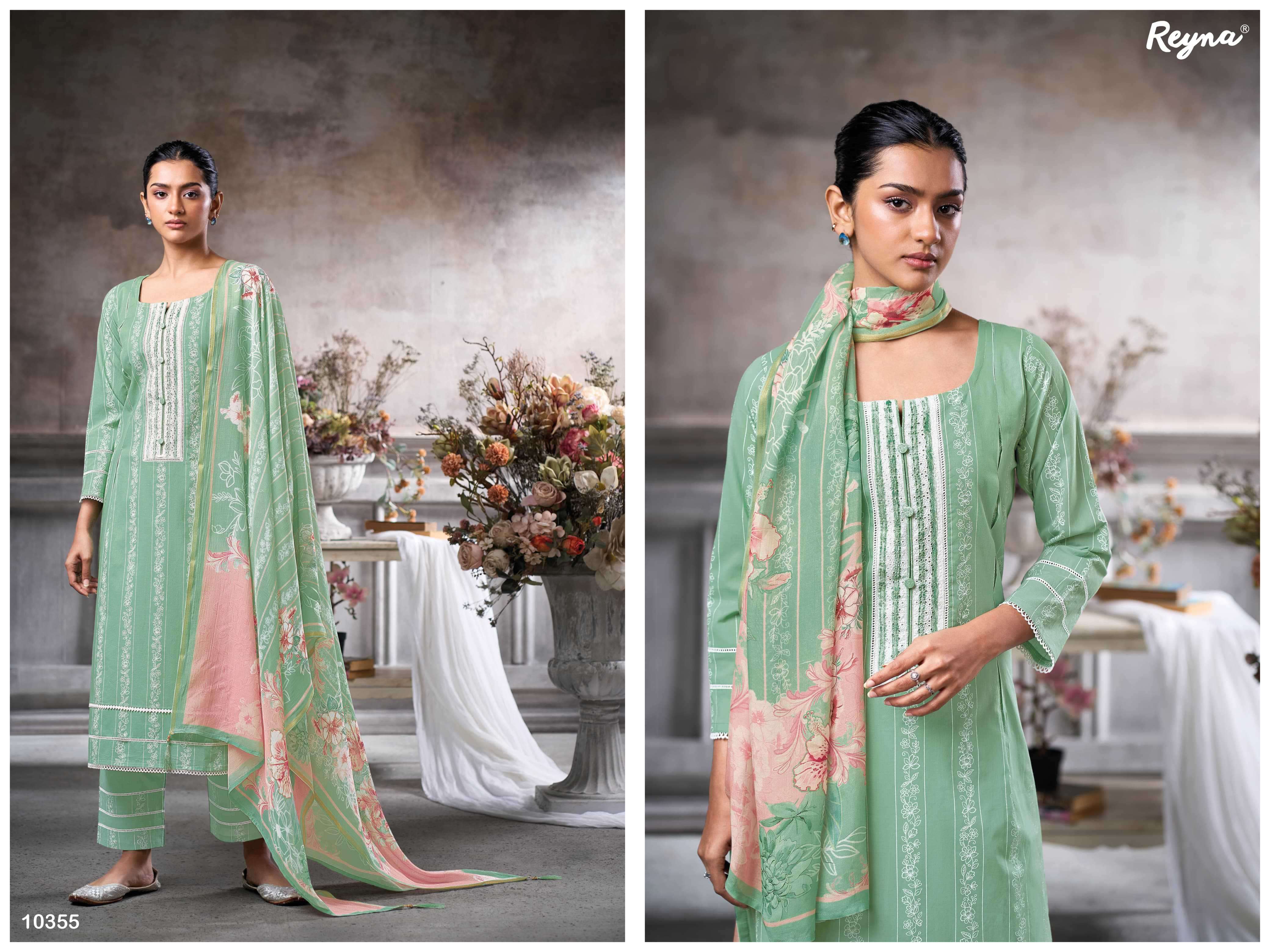 vaadi by reyna colors casual wear cotton witn embroidered suit supplier 