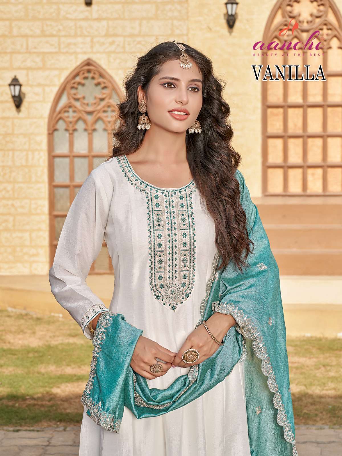 vanilla by aanchi colors exclusive designer party wear readymade kurti with duptta collection surat