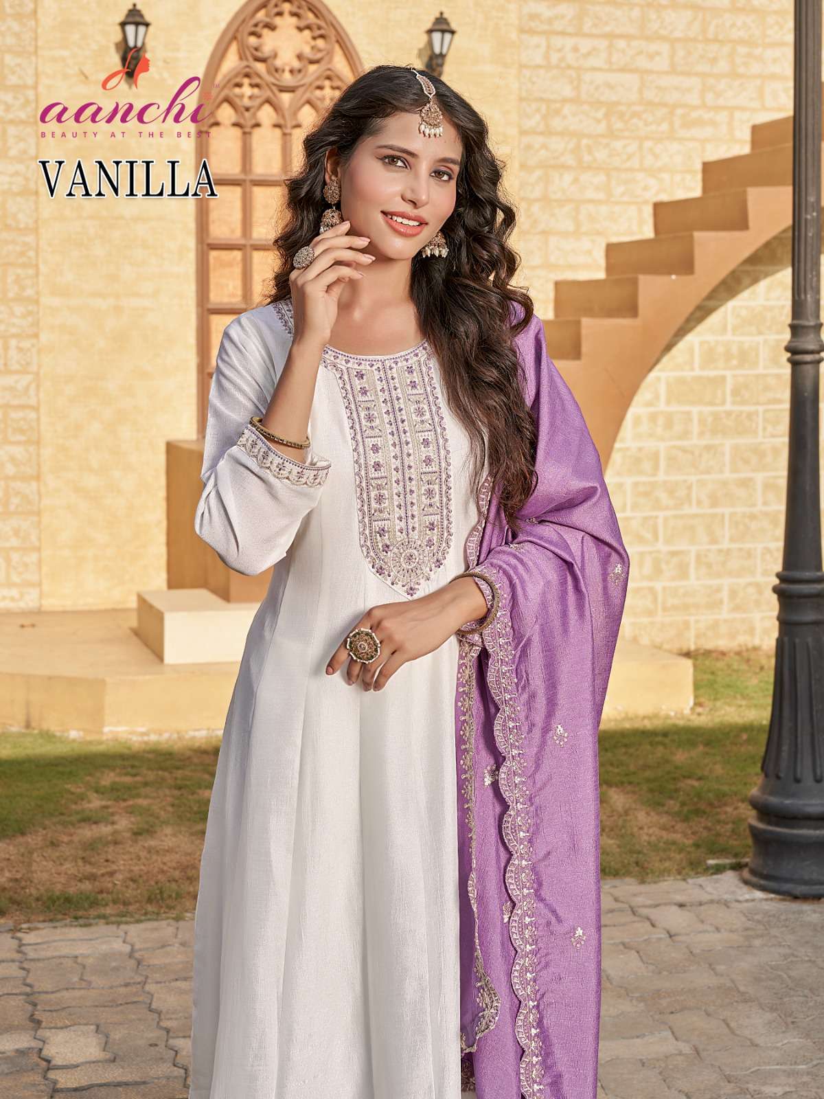 vanilla by aanchi colors exclusive designer party wear readymade kurti with duptta collection surat