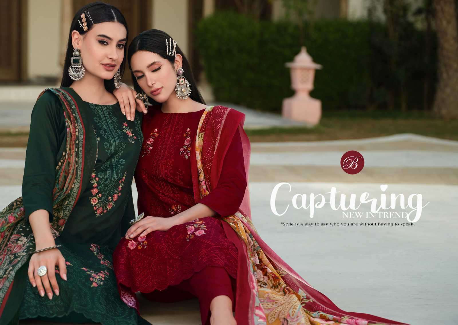 zarqash vol-6 by belliza designer colors latest designer casual wear suits supplier surat