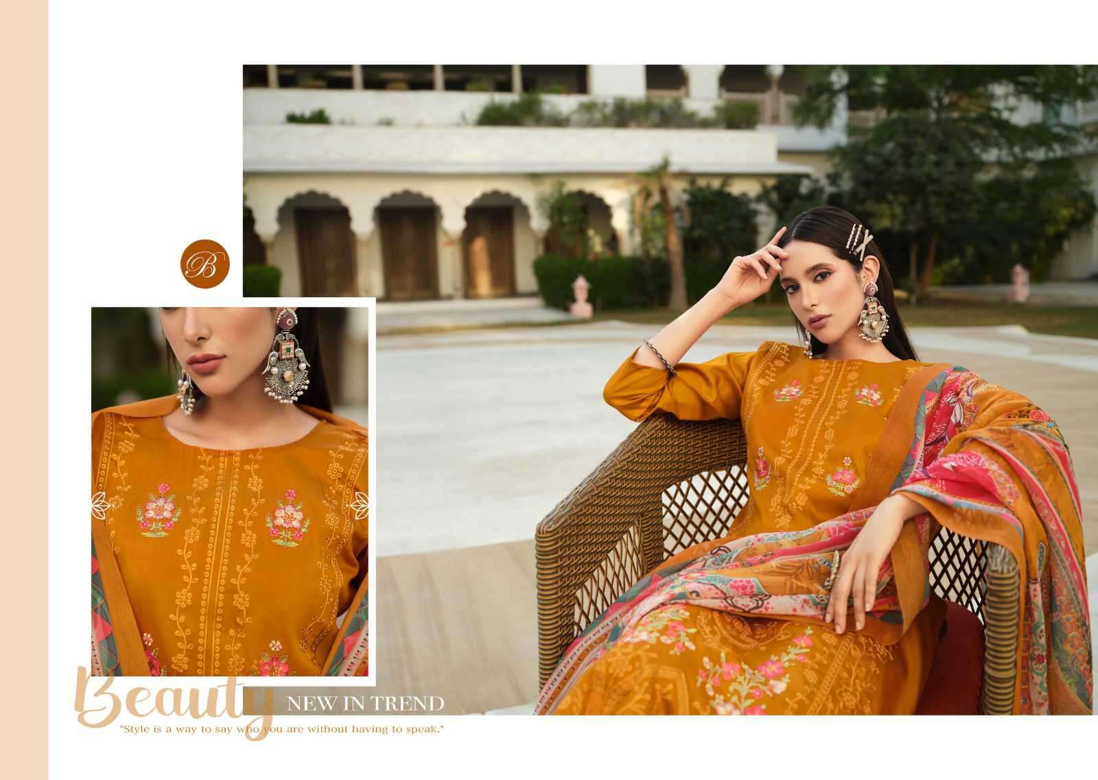 zarqash vol-6 by belliza designer colors latest designer casual wear suits supplier surat