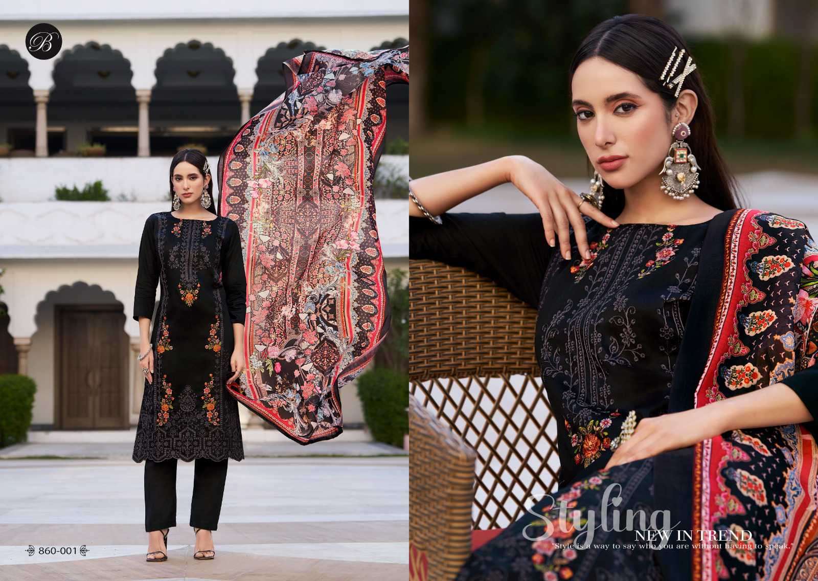 zarqash vol-6 by belliza designer colors latest designer casual wear suits supplier surat