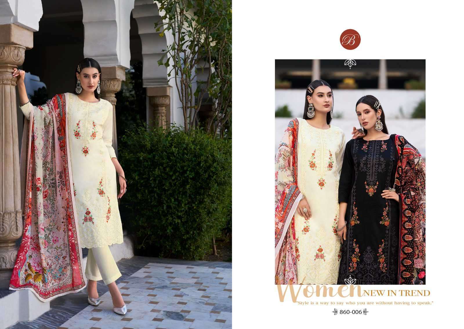zarqash vol-6 by belliza designer colors latest designer casual wear suits supplier surat