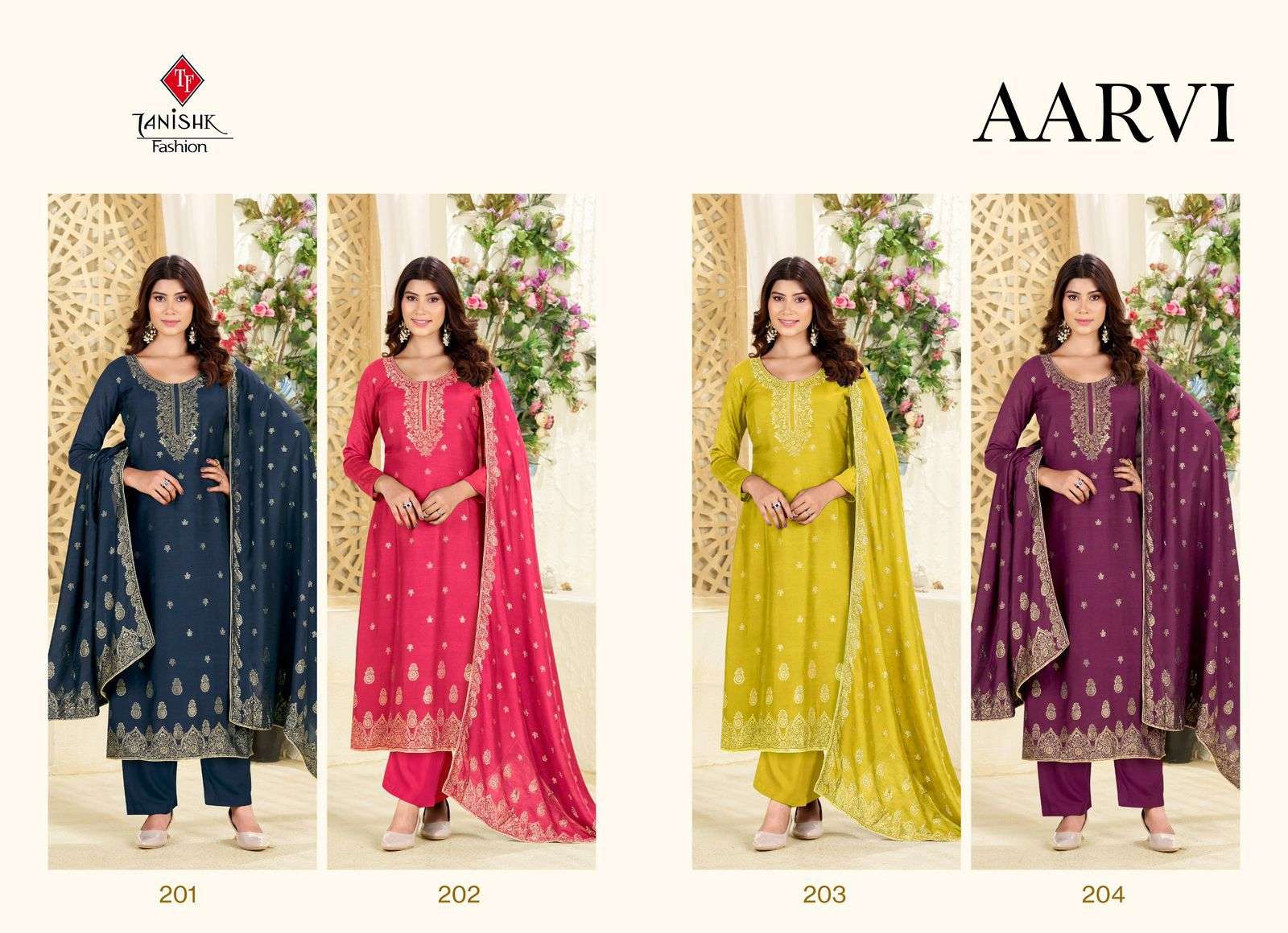 aarvi by taniksh colors designer party wear fancy salwar suit wholesaler 