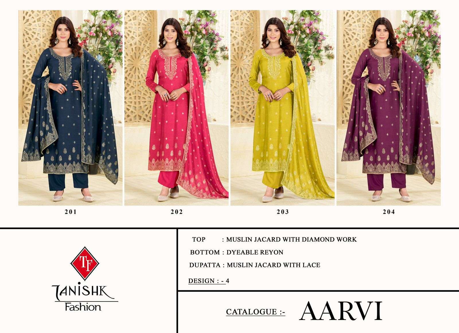 aarvi by taniksh colors designer party wear fancy salwar suit wholesaler 