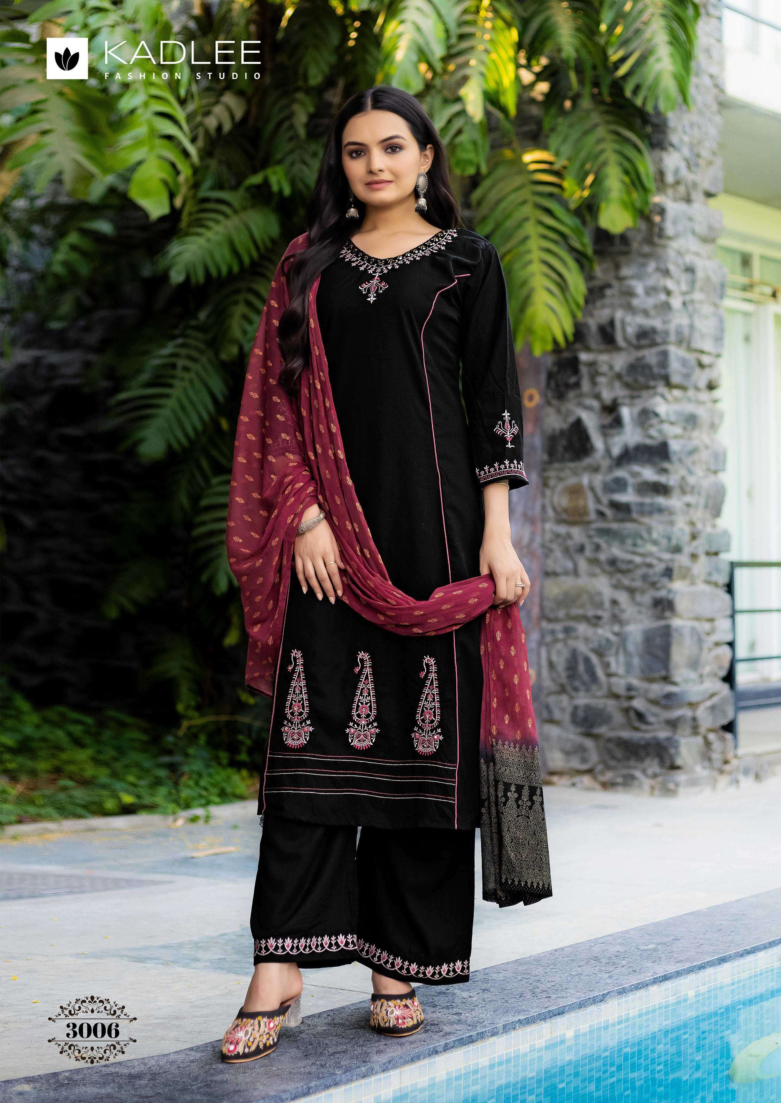 amrita by kadolee colors exclusive designer rayon with fancy handwork suit supplier 