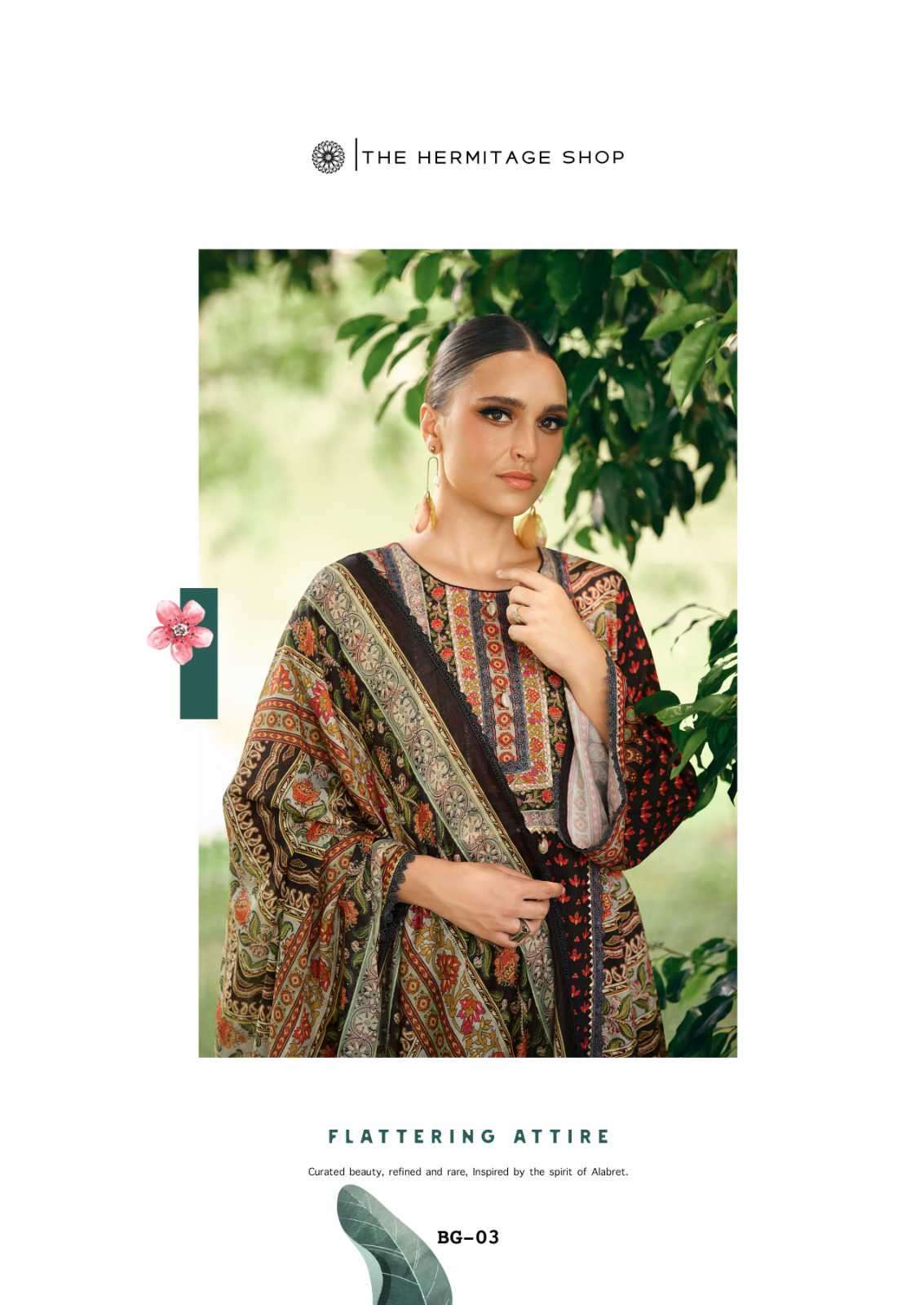 bagh edition-4 by hermitage exclusive designer casual wear salwar kameez supplier 