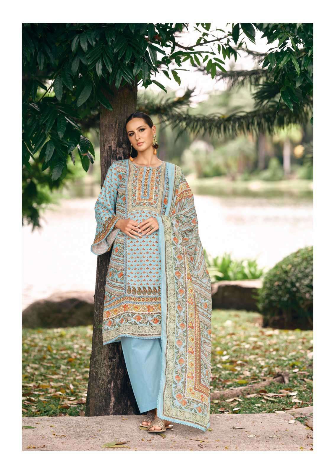 bagh edition-4 by hermitage exclusive designer casual wear salwar kameez supplier 