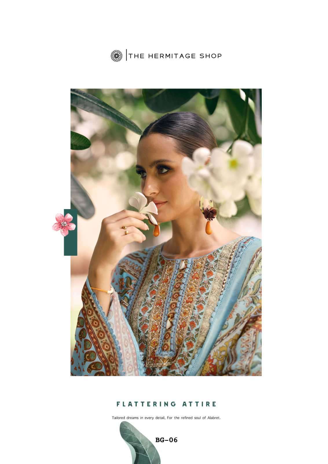 bagh edition-4 by hermitage exclusive designer casual wear salwar kameez supplier 