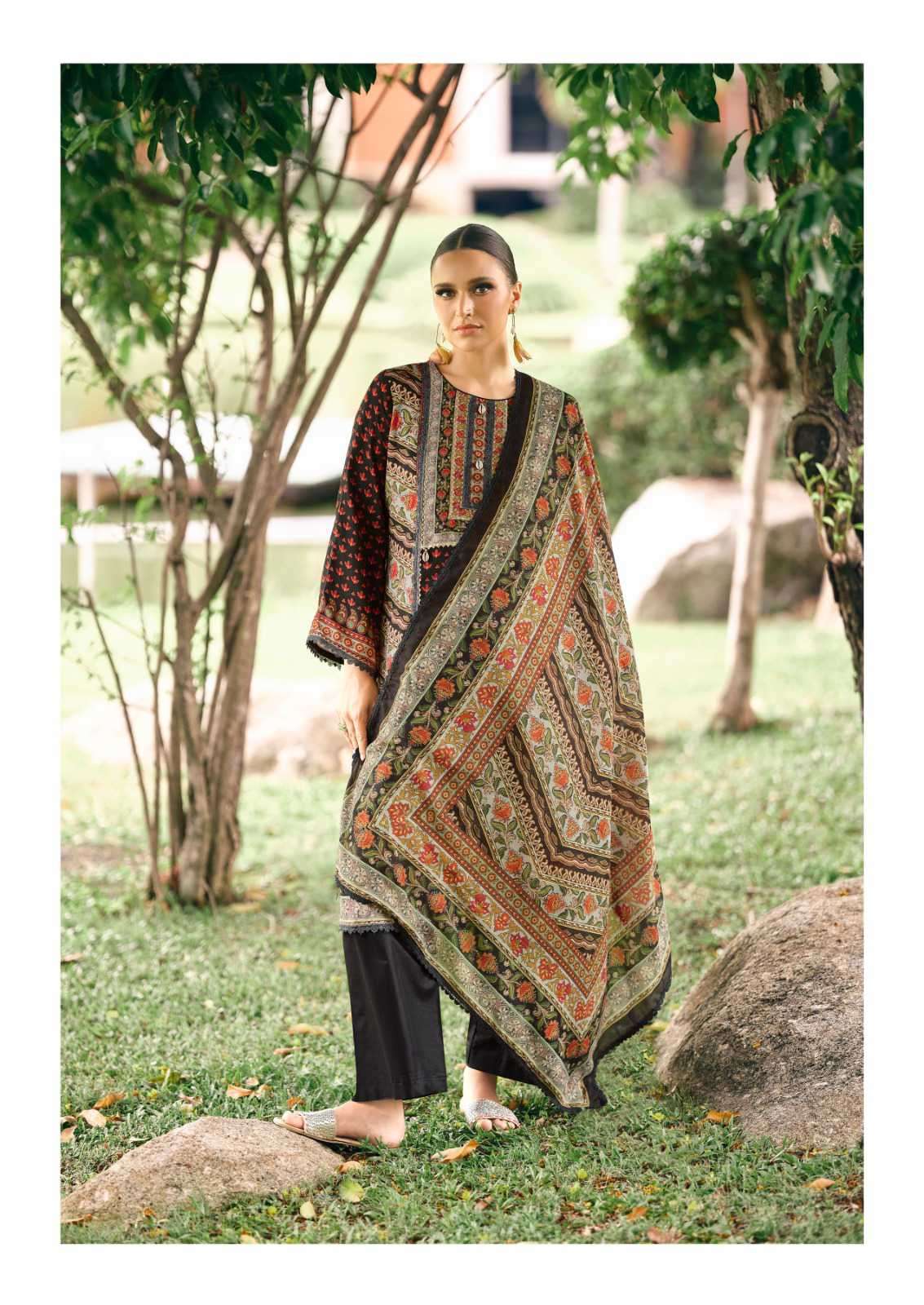 bagh edition-4 by hermitage exclusive designer casual wear salwar kameez supplier 