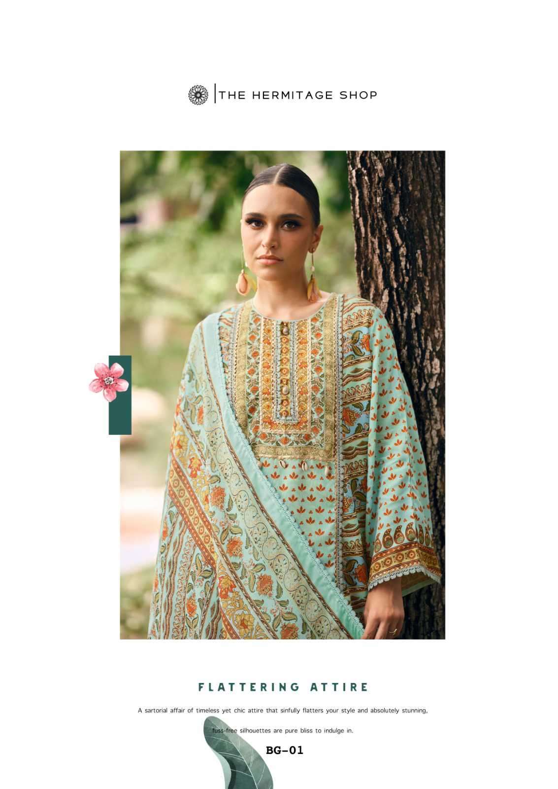 bagh edition-4 by hermitage exclusive designer casual wear salwar kameez supplier 