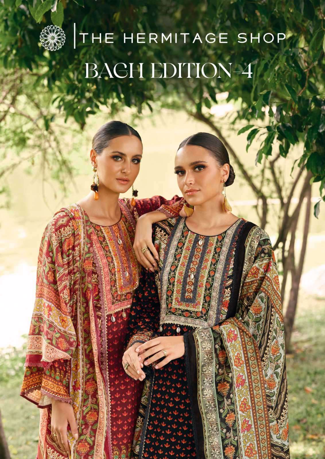 bagh edition-4 by hermitage exclusive designer casual wear salwar kameez supplier 