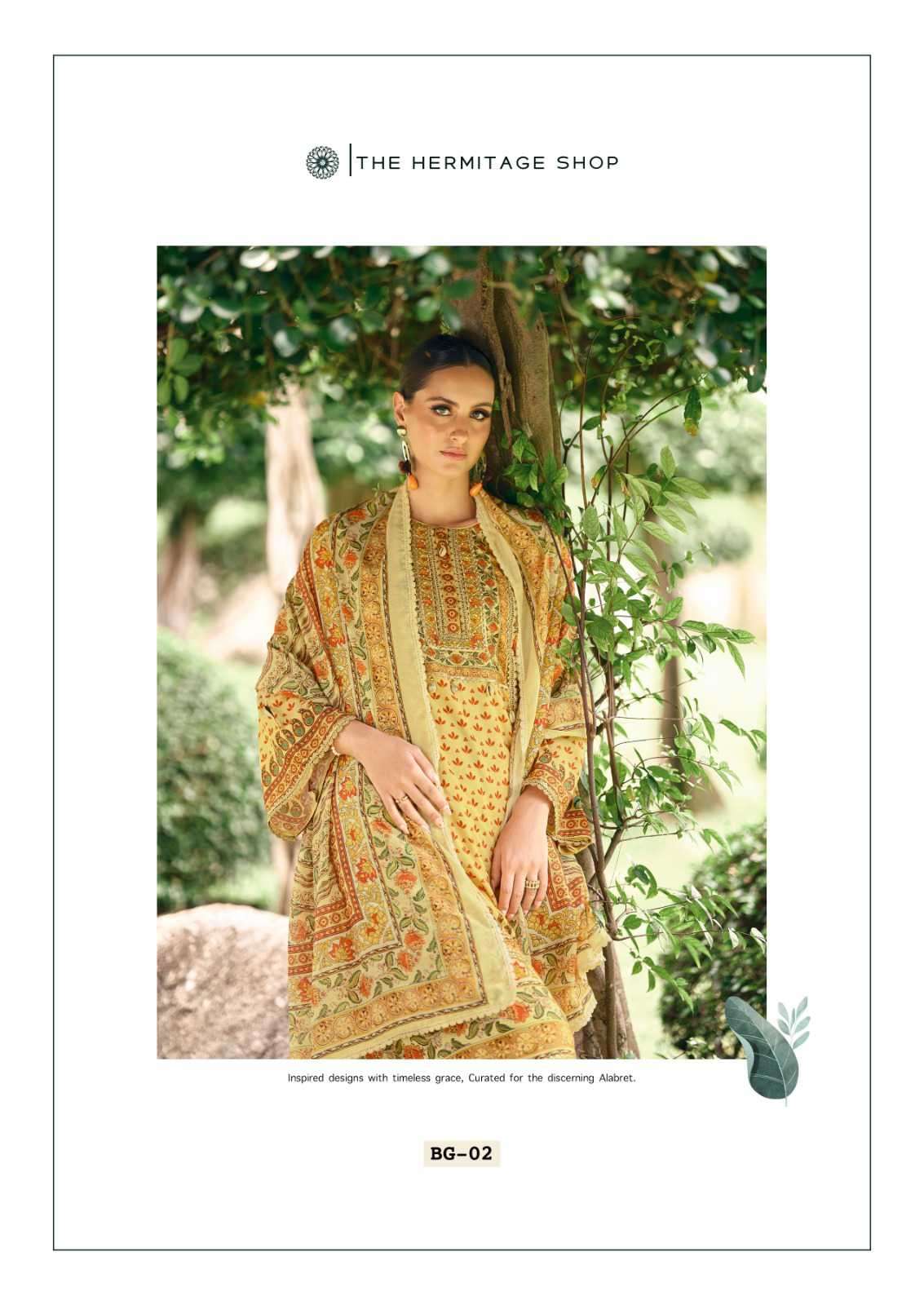 bagh edition-4 by hermitage exclusive designer casual wear salwar kameez supplier 