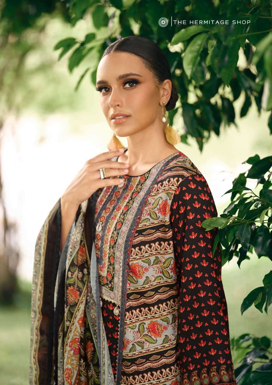 bagh edition-4 by hermitage exclusive designer casual wear salwar kameez supplier 