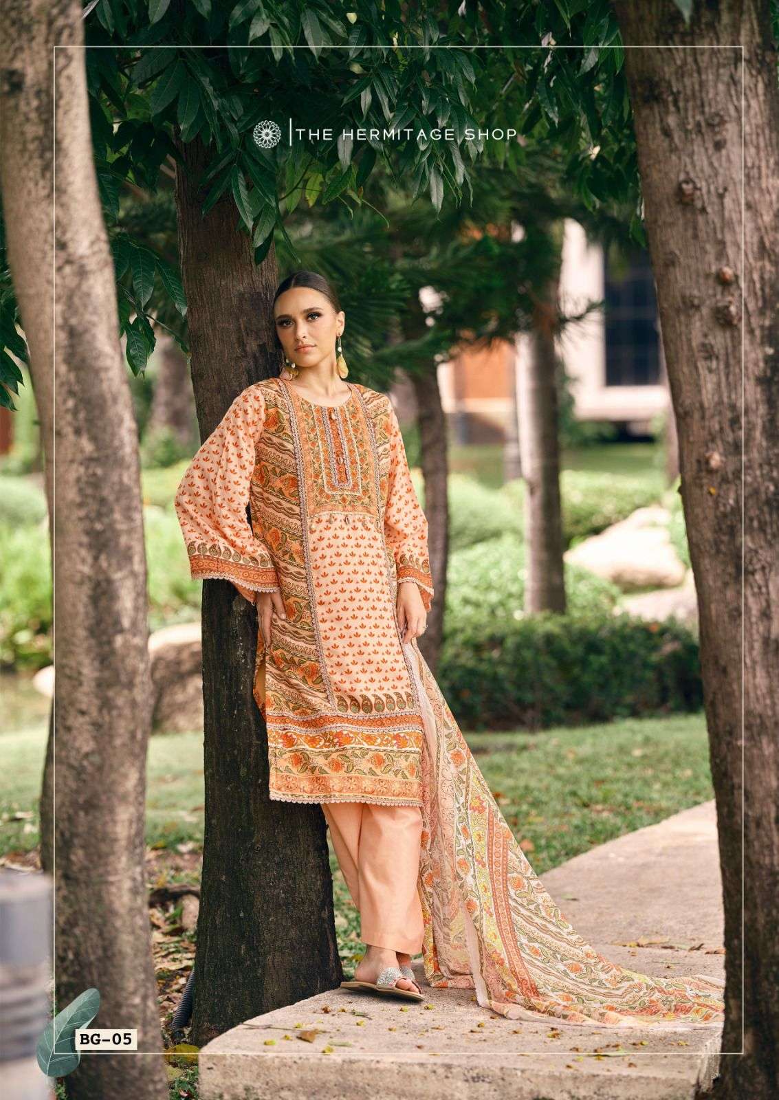 bagh vol-4 by hermitage fancy work designer lawn suit wholesaler 