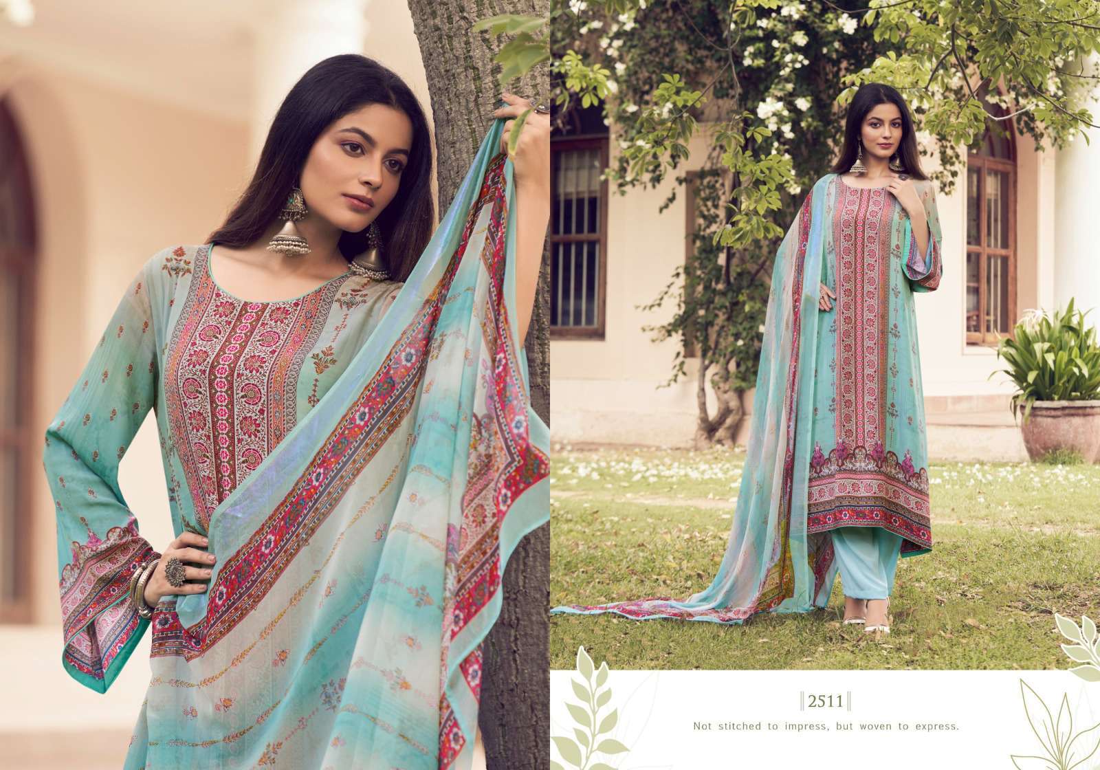 cafe latte vol-21 by vishwam colors designer casual wear salwar kameez wholesaler surat