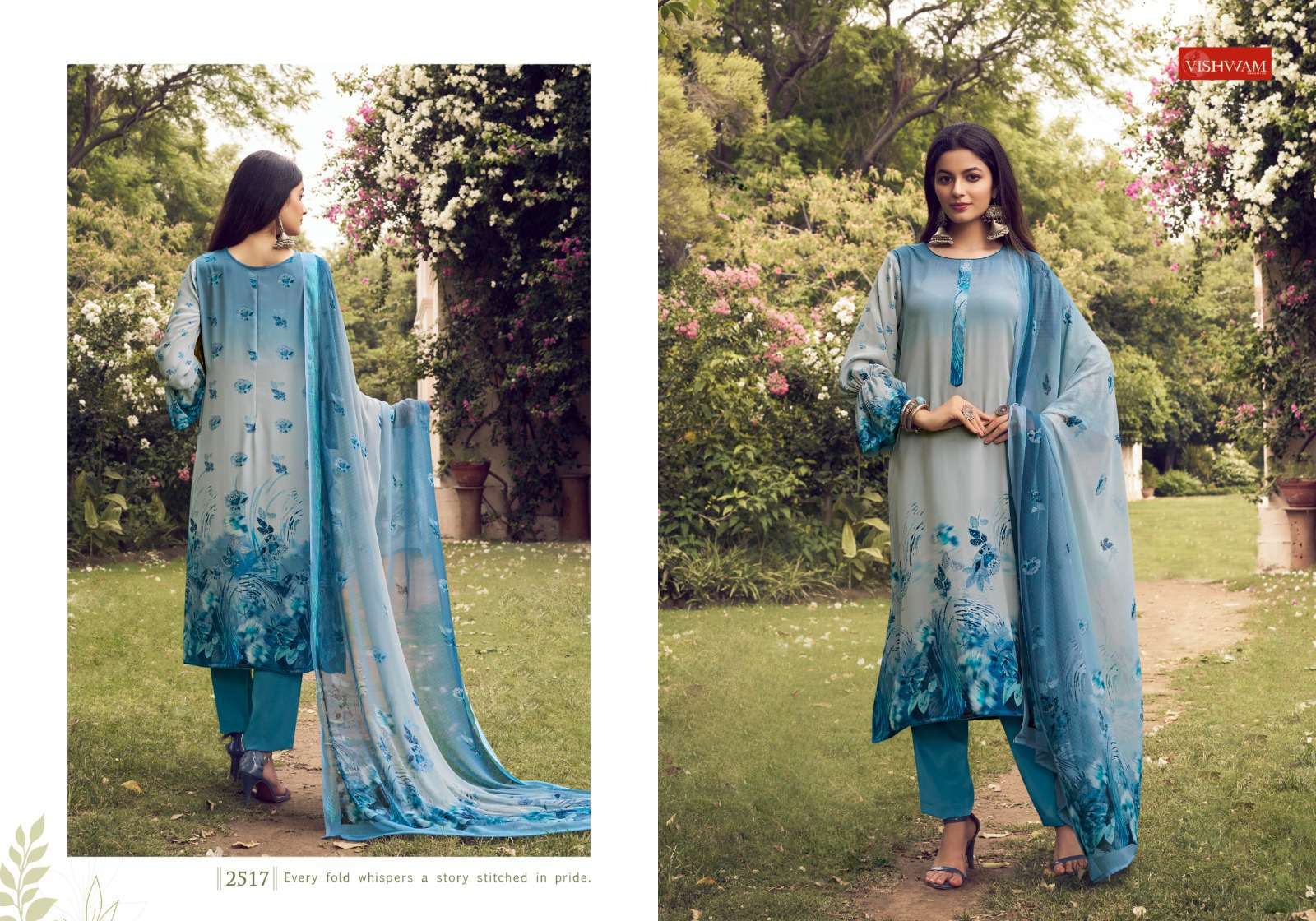 cafe latte vol-21 by vishwam colors designer casual wear salwar kameez wholesaler surat