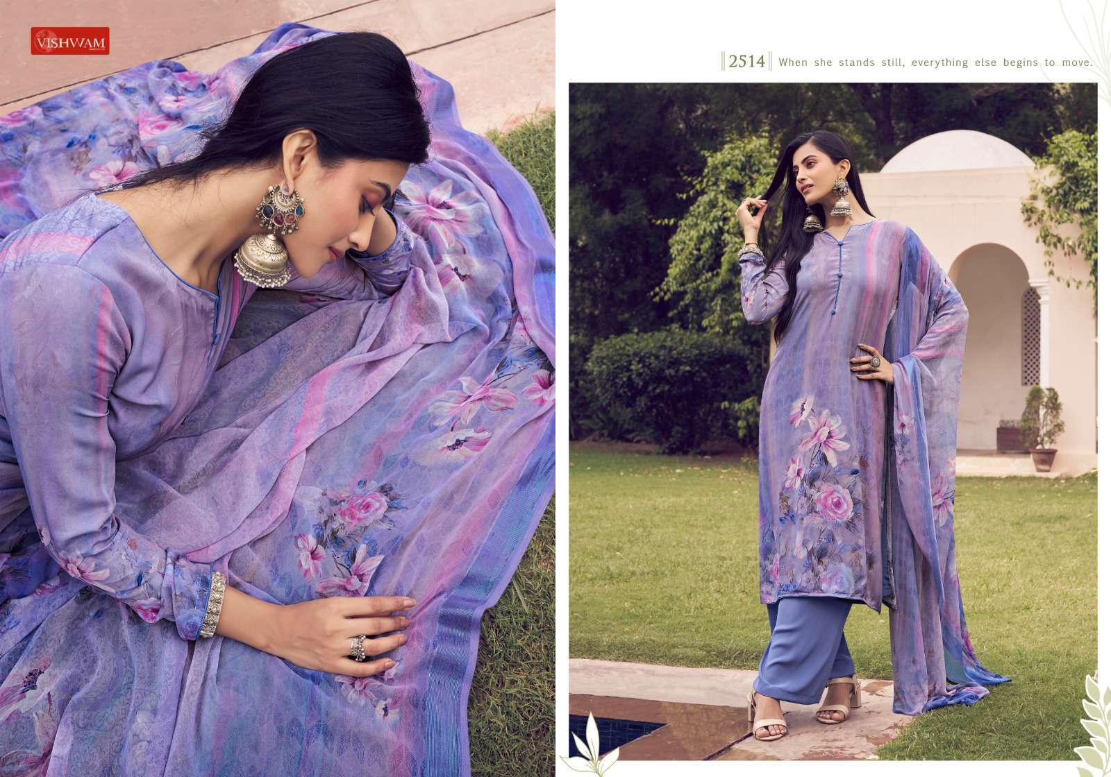 cafe latte vol-21 by vishwam colors designer casual wear salwar kameez wholesaler surat