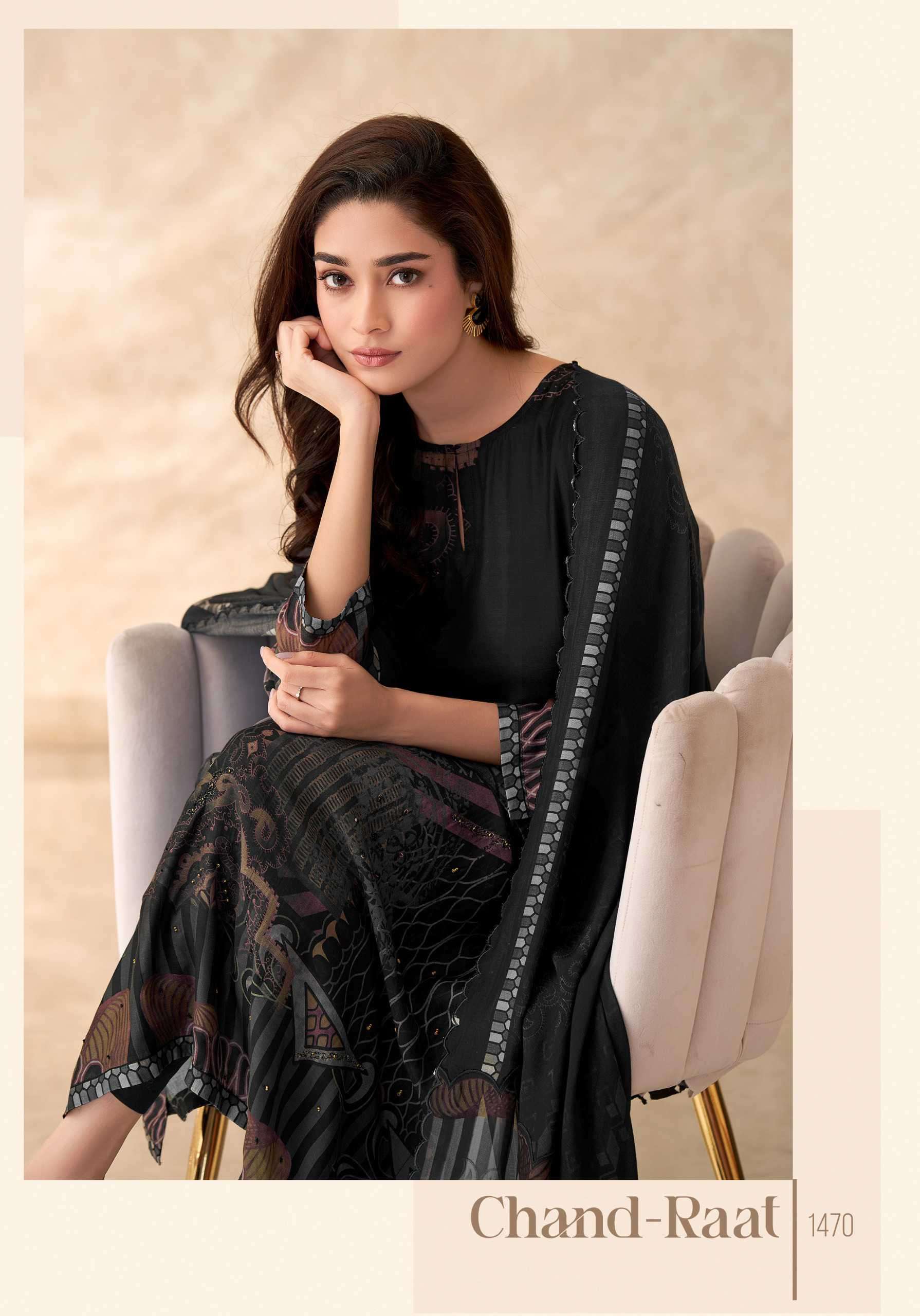 chand raat by sarg colors latest designer casual wear muslin suit wholesaler 